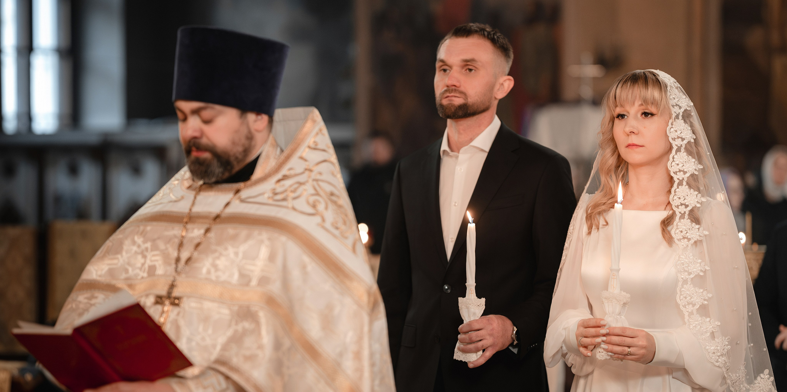 Венчание Дениса и Натальи. Фото- и видеосъёмка крещения и венчания. Фотограф на крещение Москва