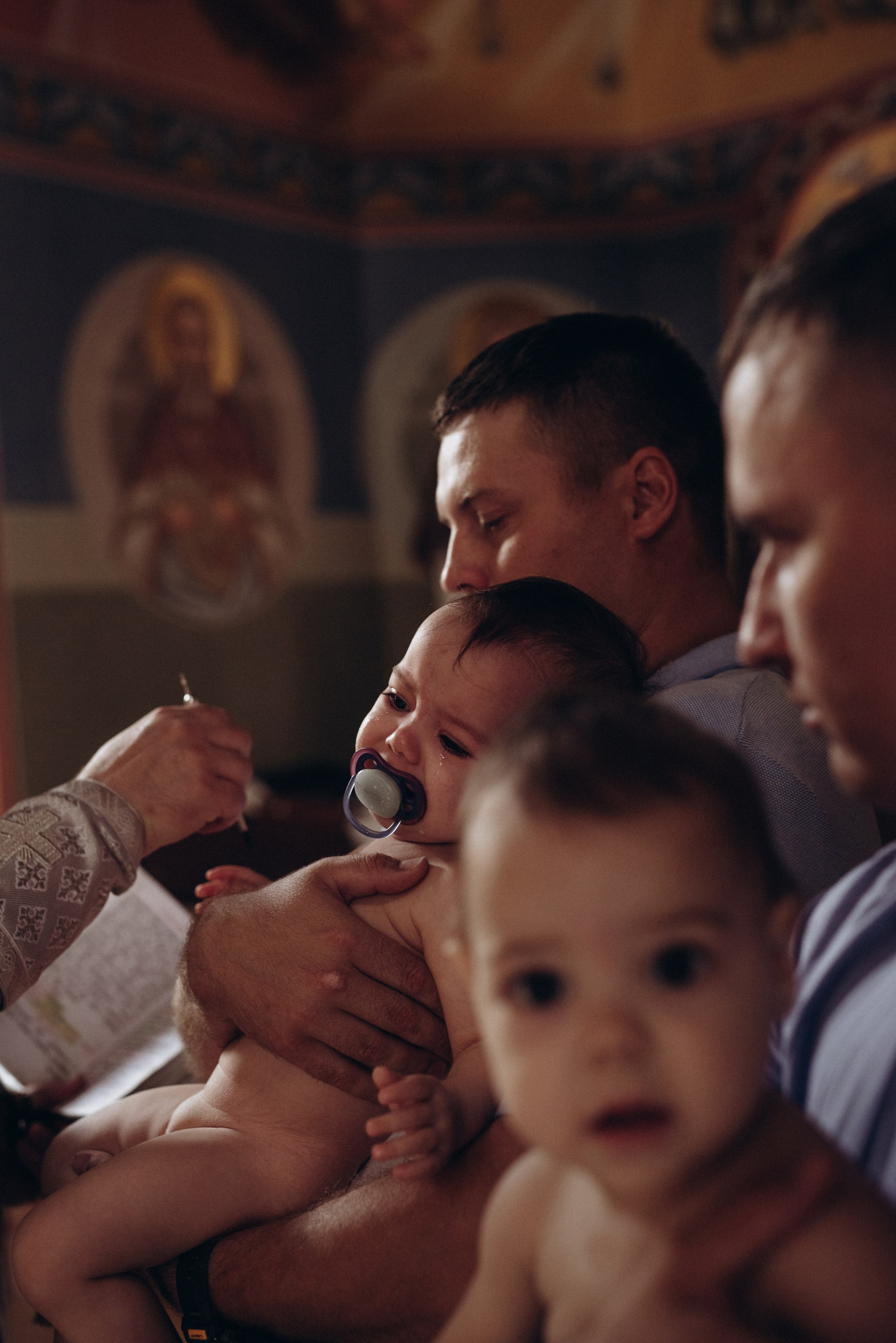 Крещение Ксении и Елизаветы. Фотограф новорождённых и семейный фотограф в Иваново Любовь Капранова