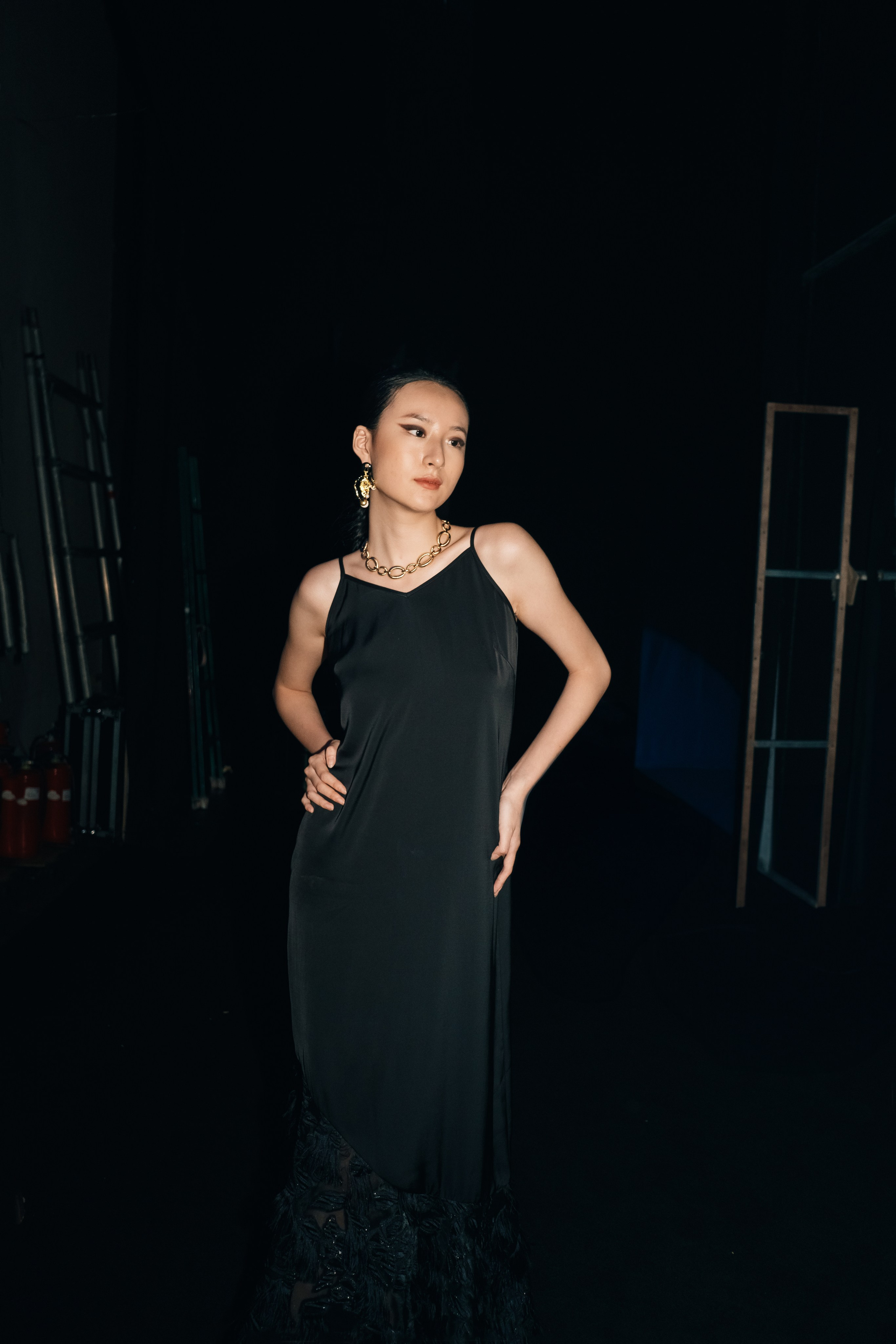 Backstage at Beijing Fashion