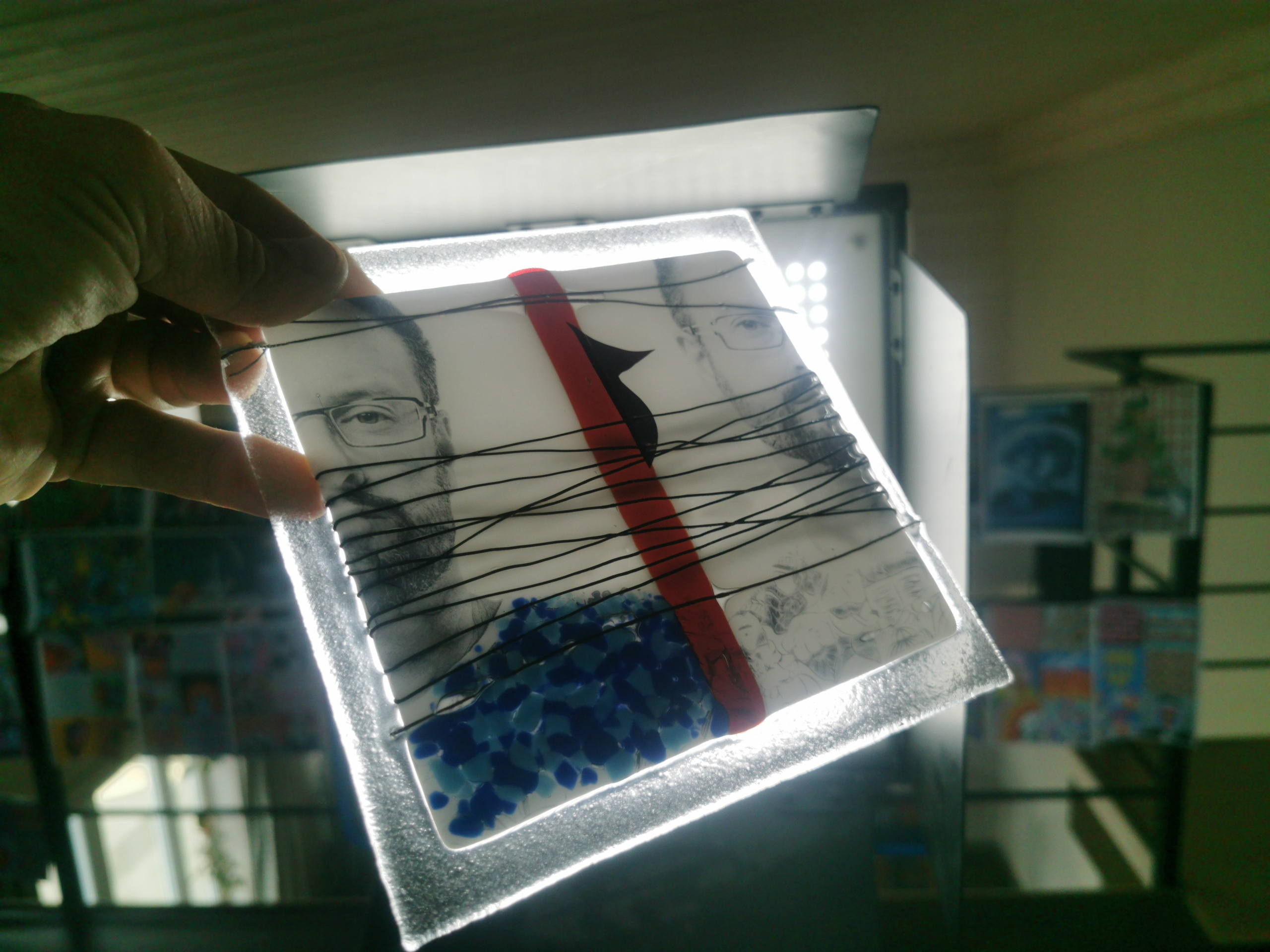 Арт-работа в технике фьюзинга с использованием фото-портрета. Создание фото-видео визуала в Воронеже и РФ. Виталий Дедов