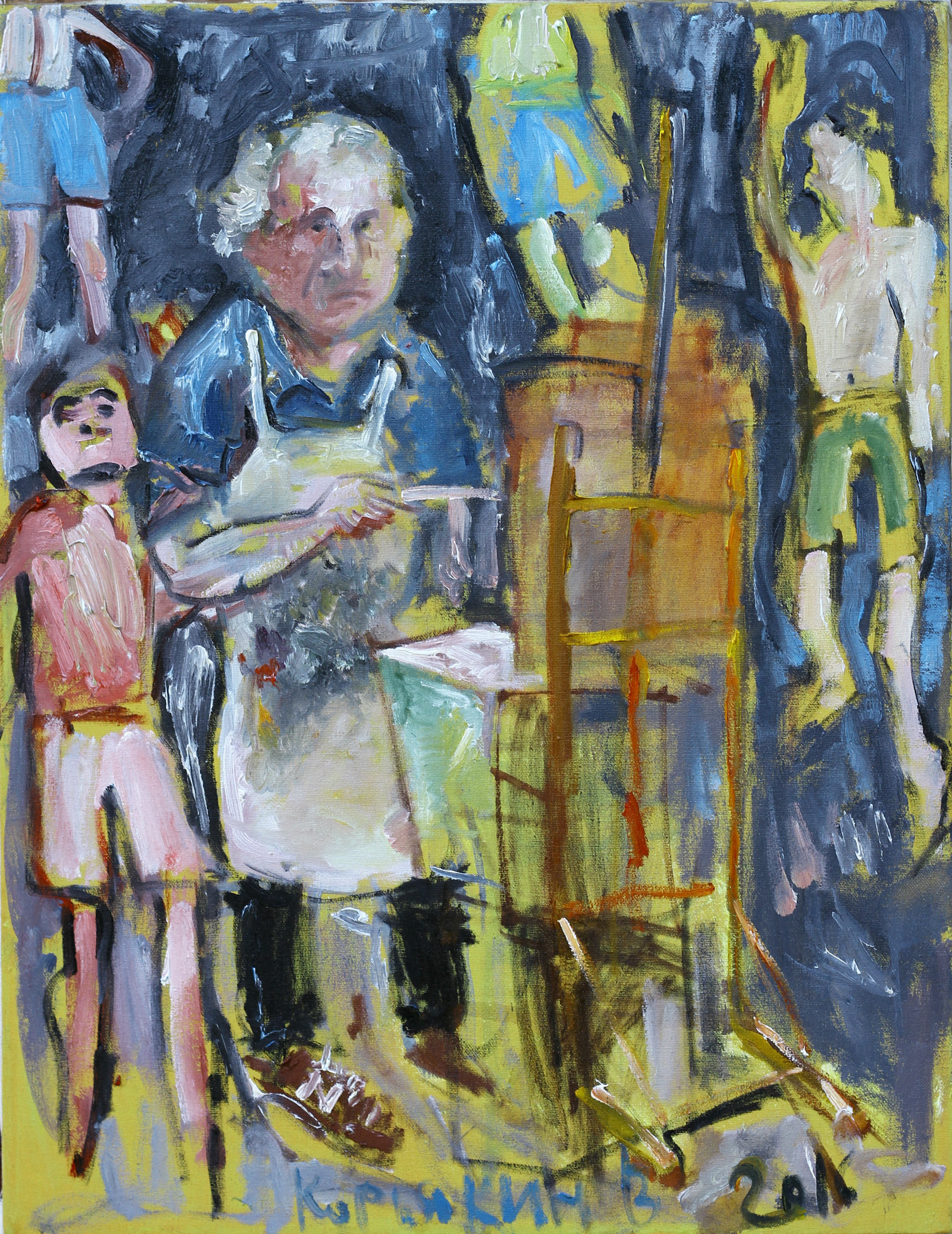 Портрет Арона Зинштейна.
Холст, масло