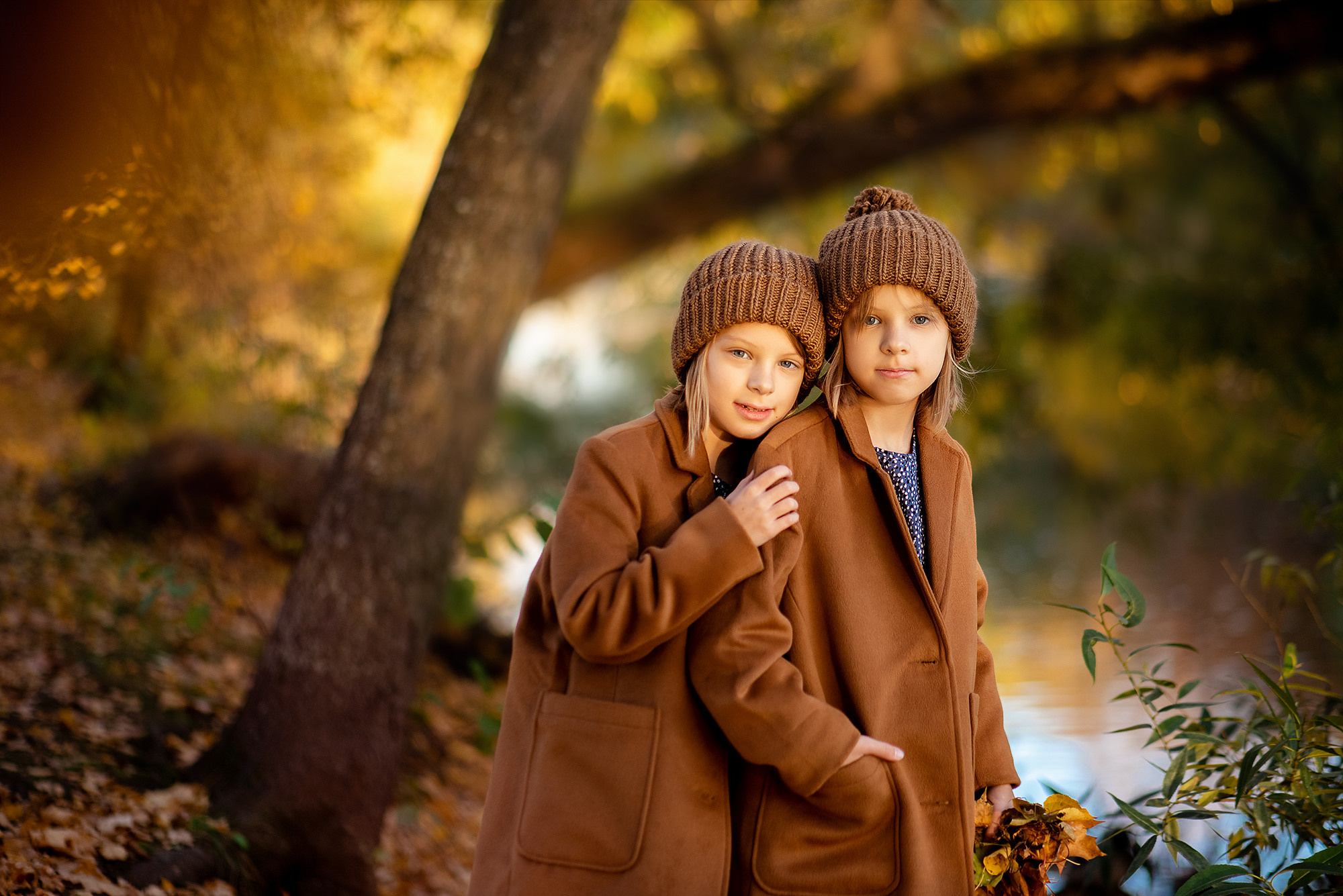 Осенняя прогулка двойняшек. Свадебный и семейный фотограф в СПб Валерия Фомичева