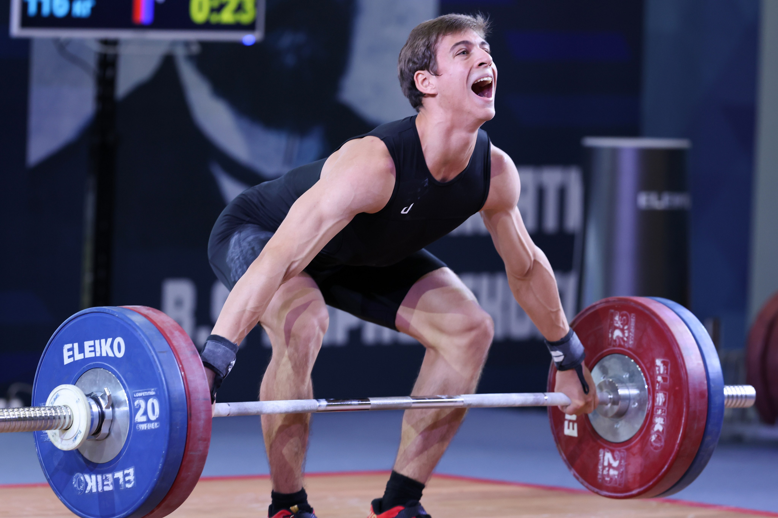 Всероссийские соревнования по тяжелой атлетике памяти В. Ф. Краевского 20.11.2024. Спортивный и репортажный фотограф Антон Тереханов