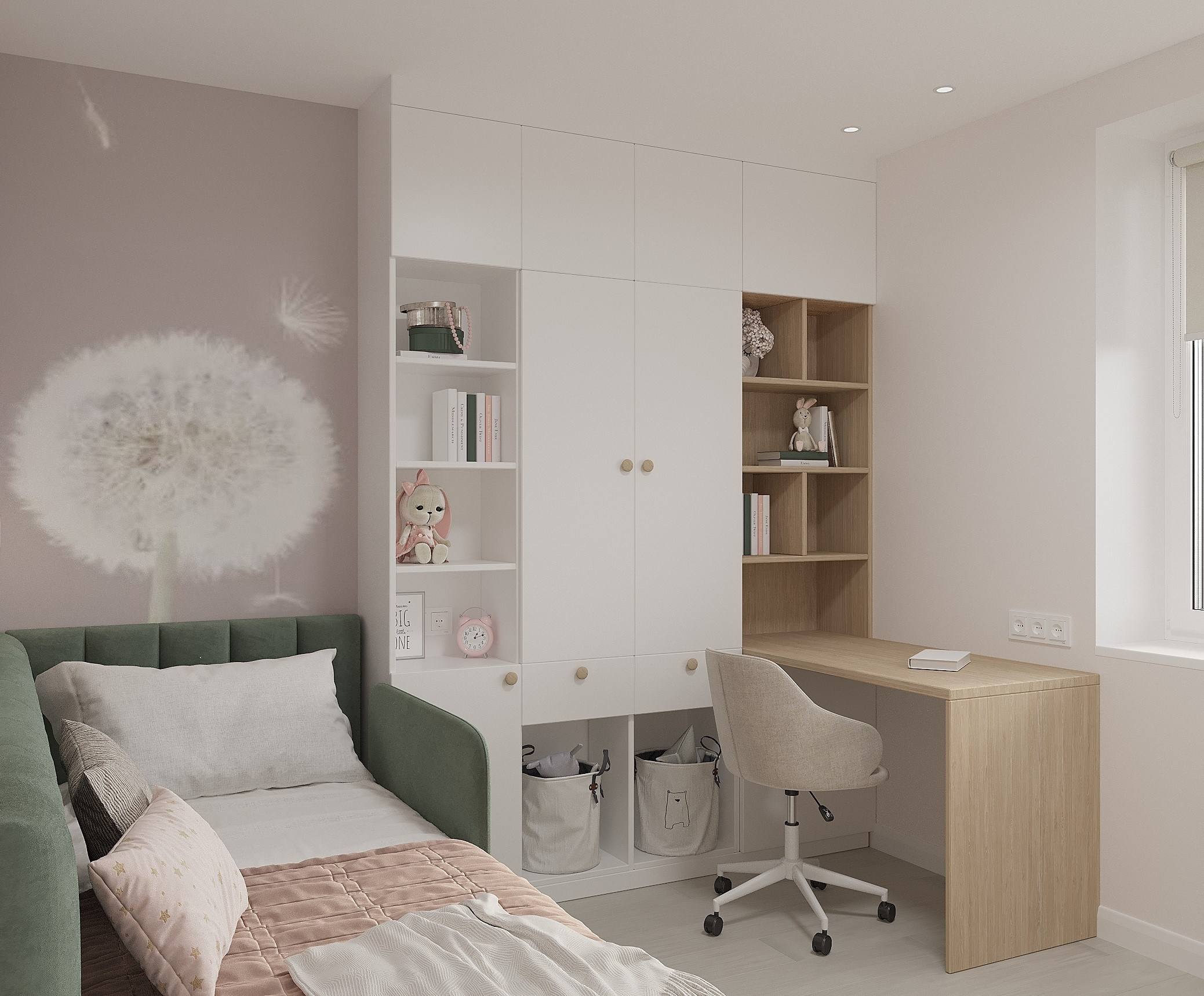 Детская комната для девочки г. Находка. Дизайн интерьера / Дизайн-проект / Лебедь Юлия