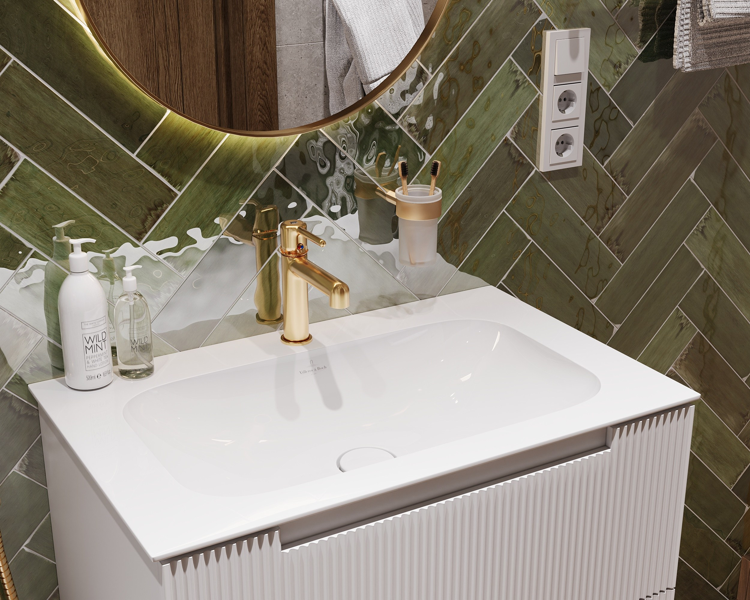 Санузлы на 1 и 2 этаже