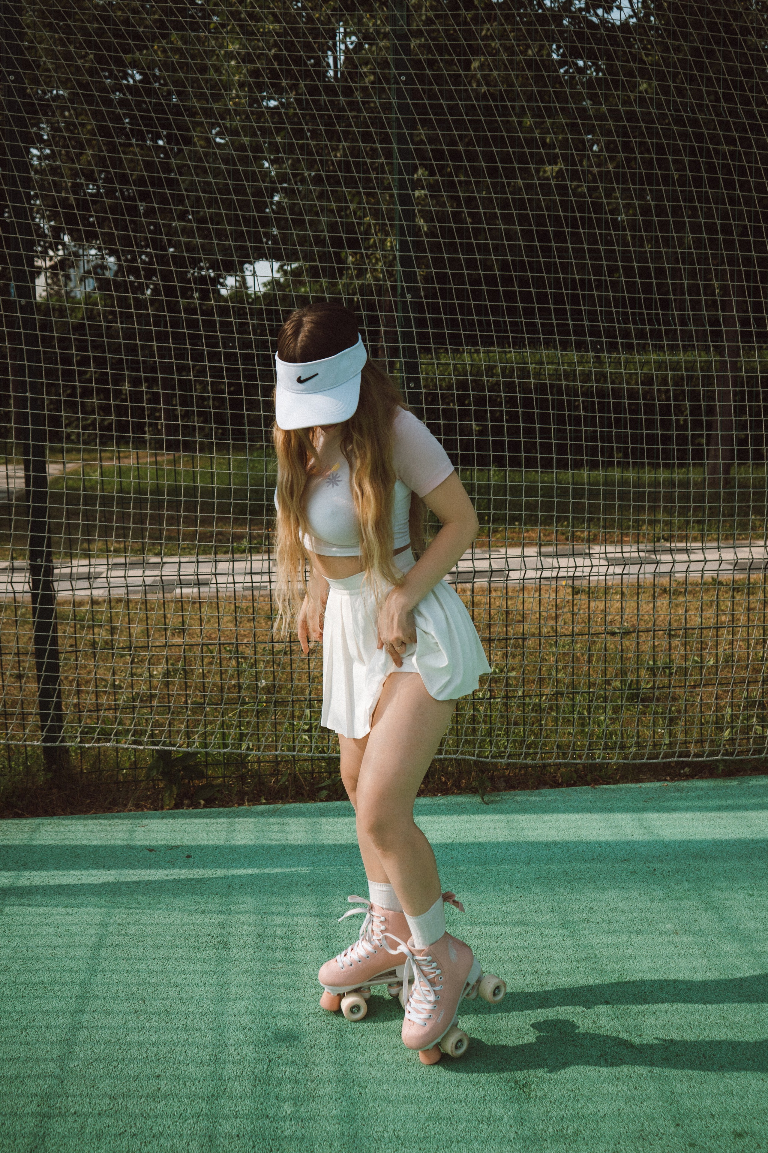 Ретро съемка с роликами — модель Евгения. Фотограф Москва и Видеограф Москва