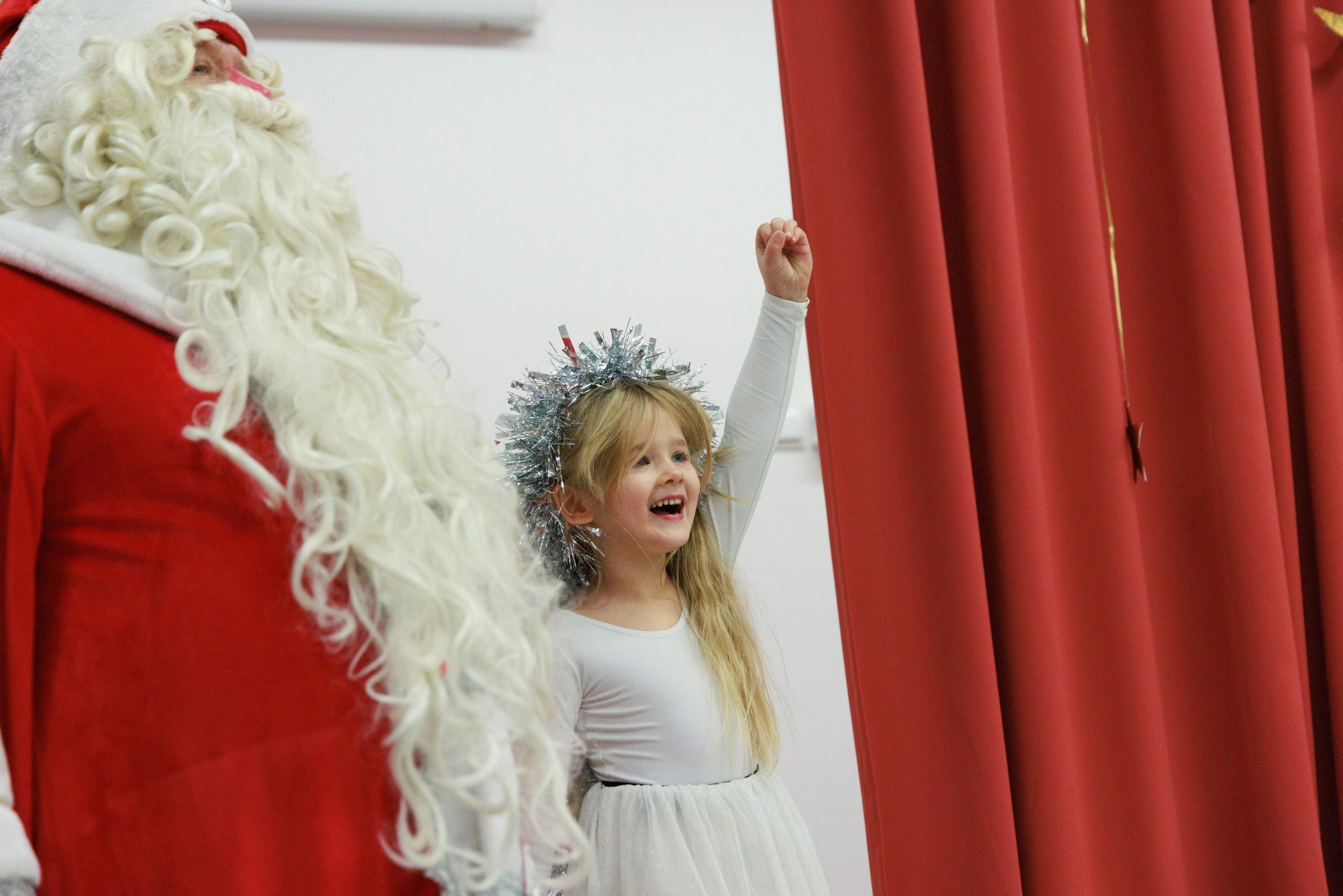 Съемка новогоднего утренника в детском садике
