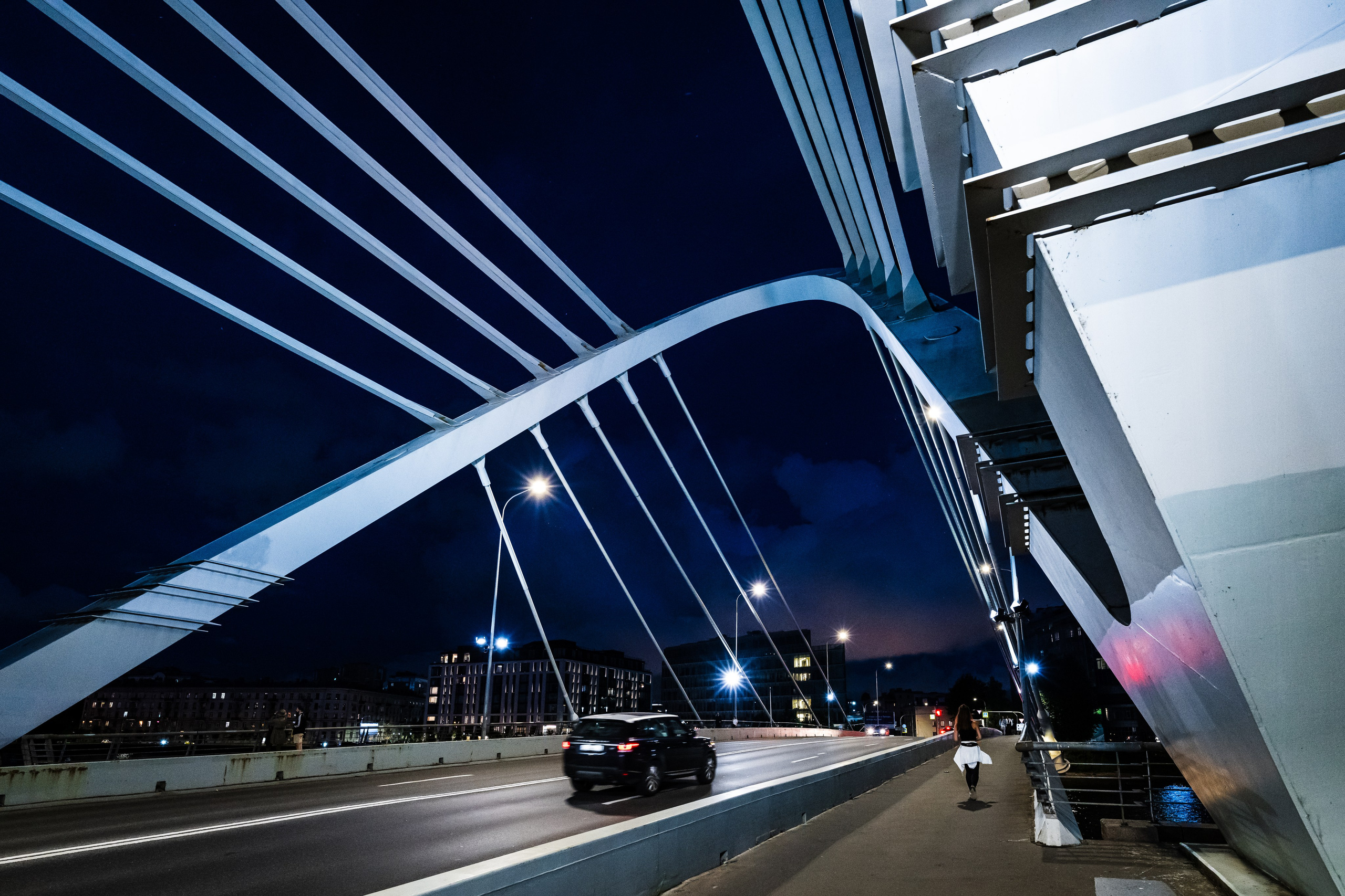 Ночной мост в Санкт-Петербурге