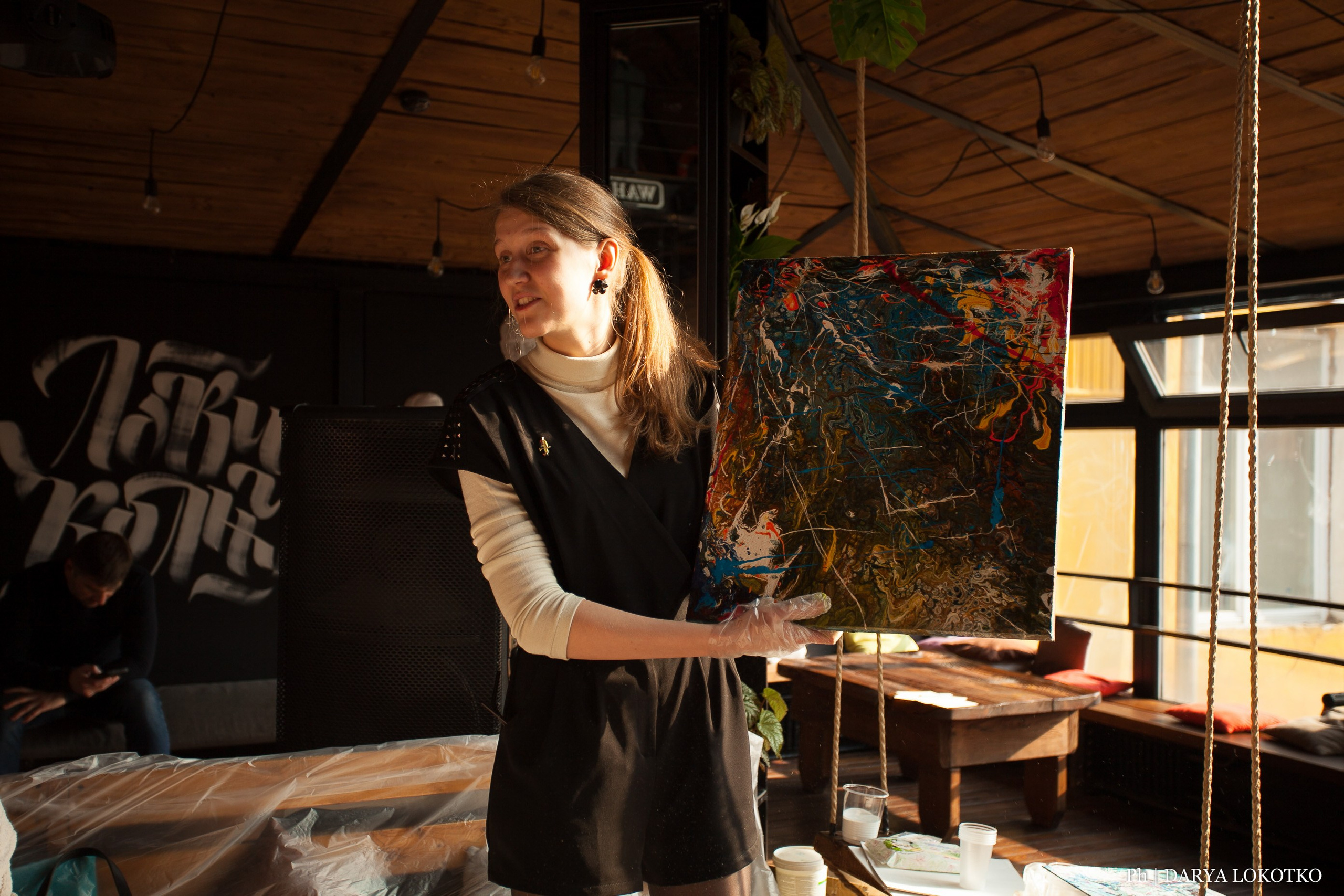 Мастер класс Fluid Art. Фотограф Дарья Локотко в Красноярске