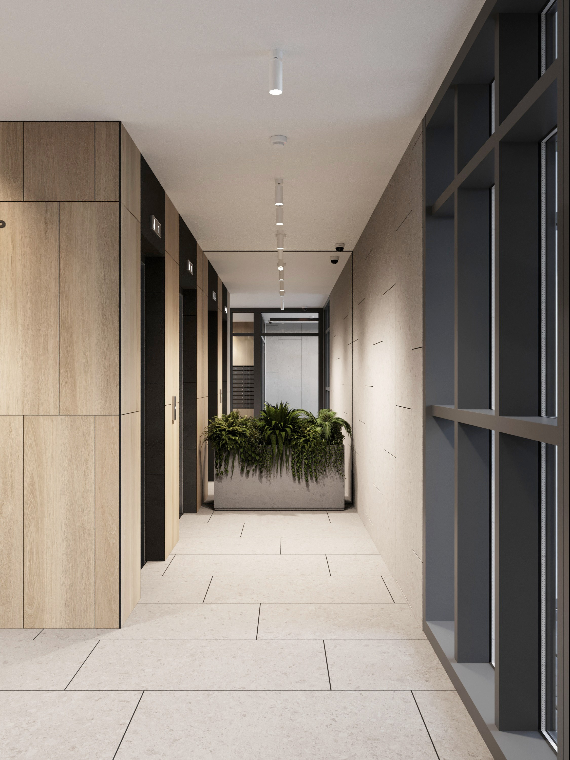 МОП в ЖК Ярославль. Архитектурные интерьеры