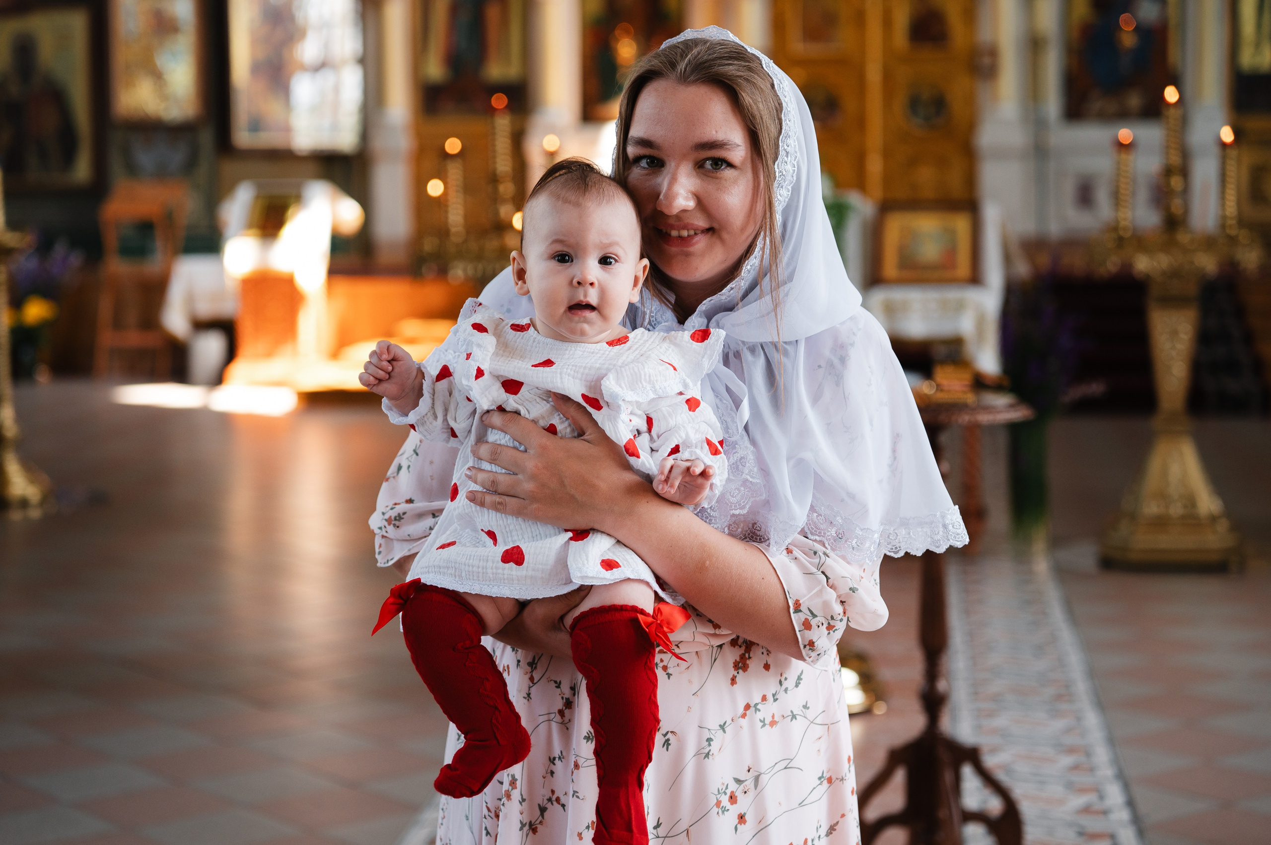 Таинство Крещения Дарьи (Храм Преполовения Пятидесятницы). Фотограф Ярута Оксана / Ростов-на-Дону