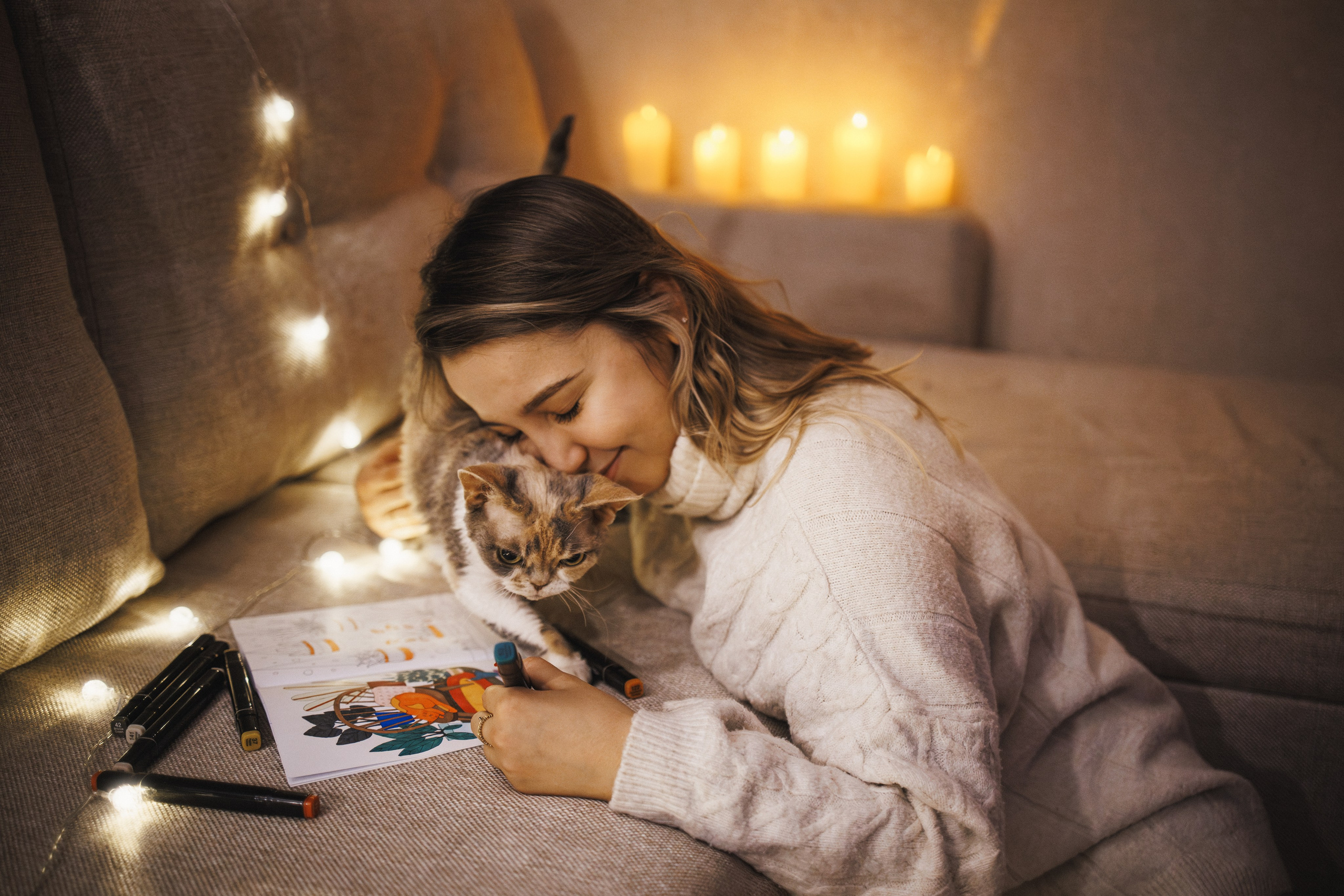 Домашняя новогодняя. Фотограф Анималист в Москве Анастасия Жучкова