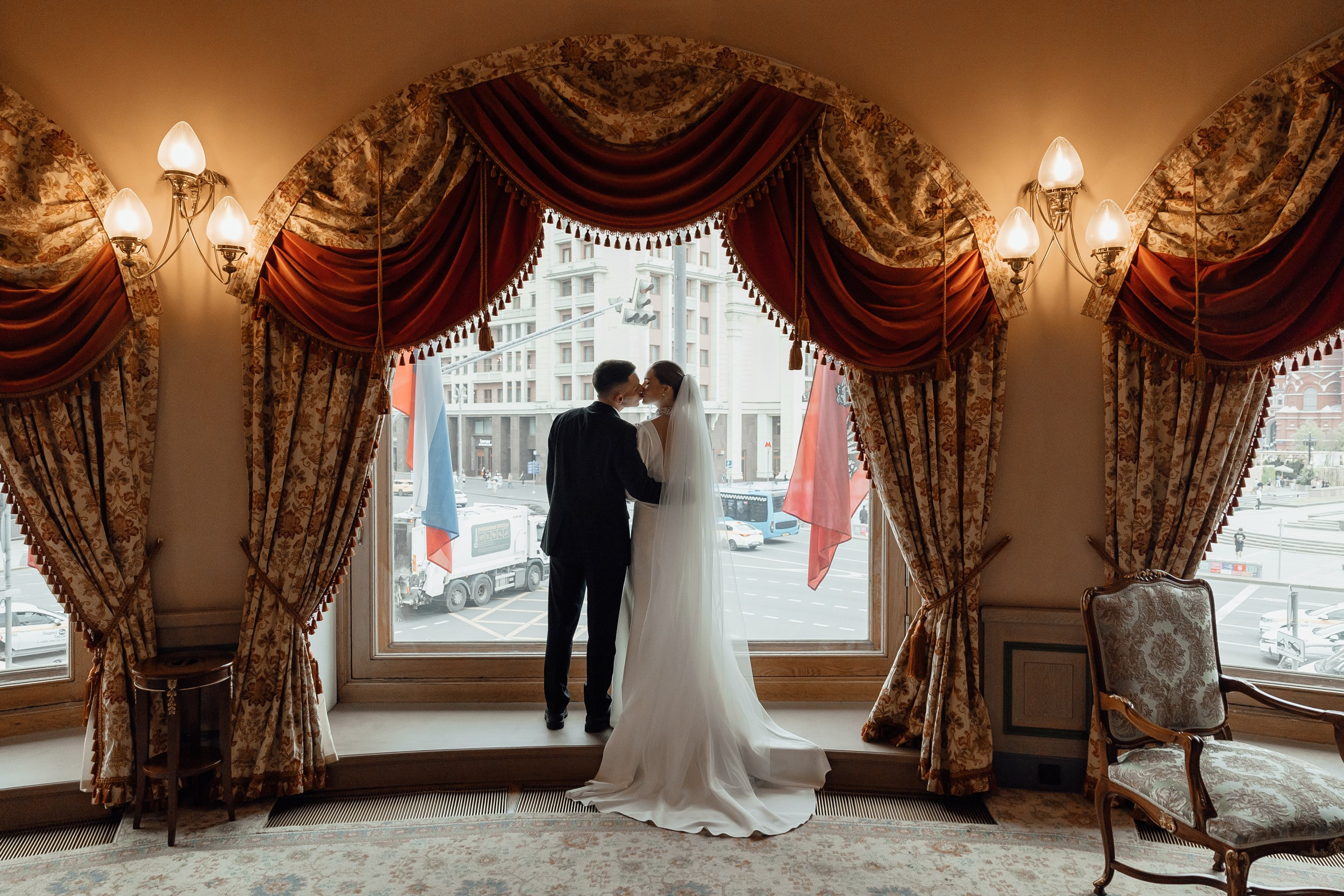 Свадебная фотосессия в гостинице Националь