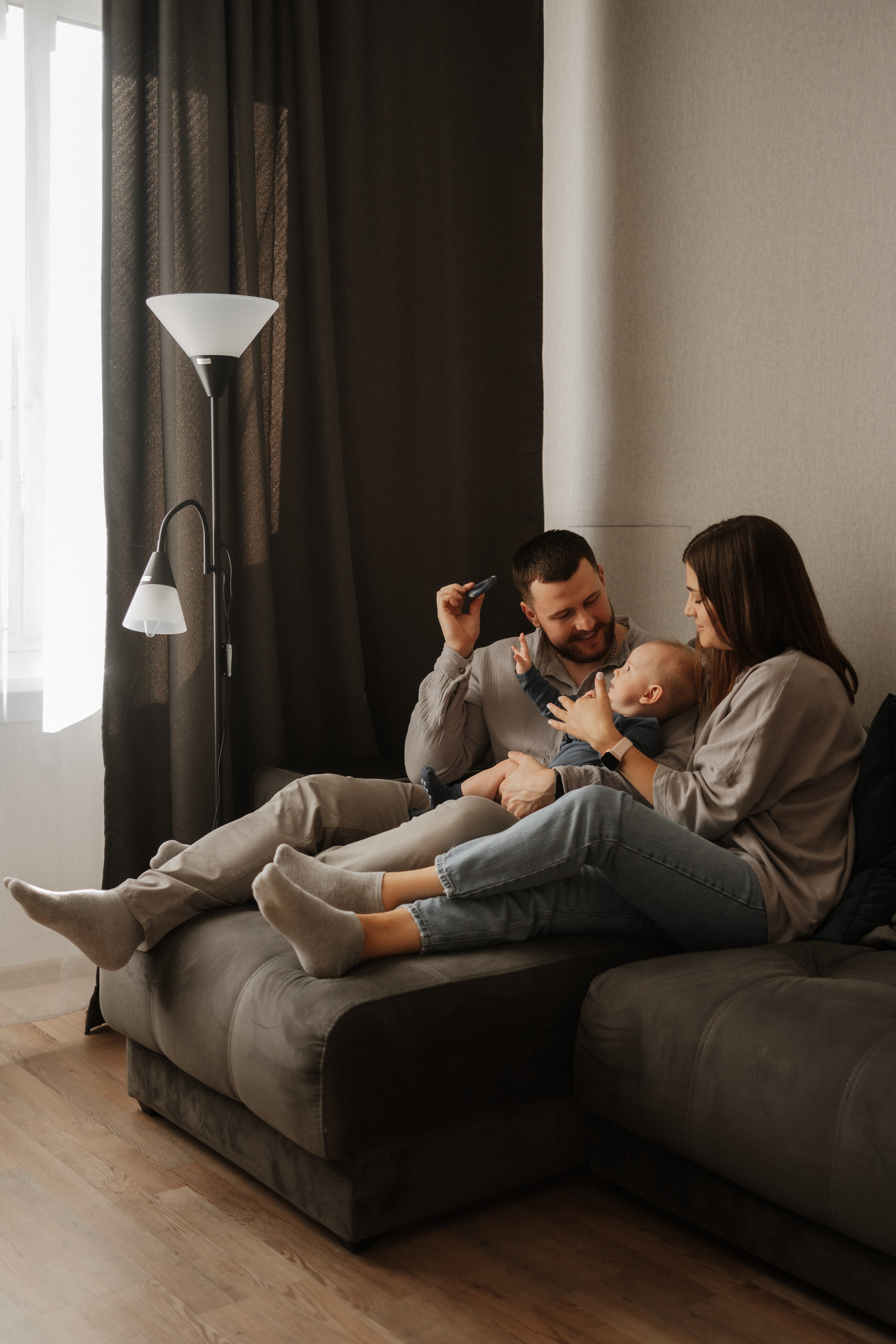 Семейная домашняя фотосъемка в Архангельске. Портретный и свадебный фотограф в Архангельске Елизавета Стрекаловская