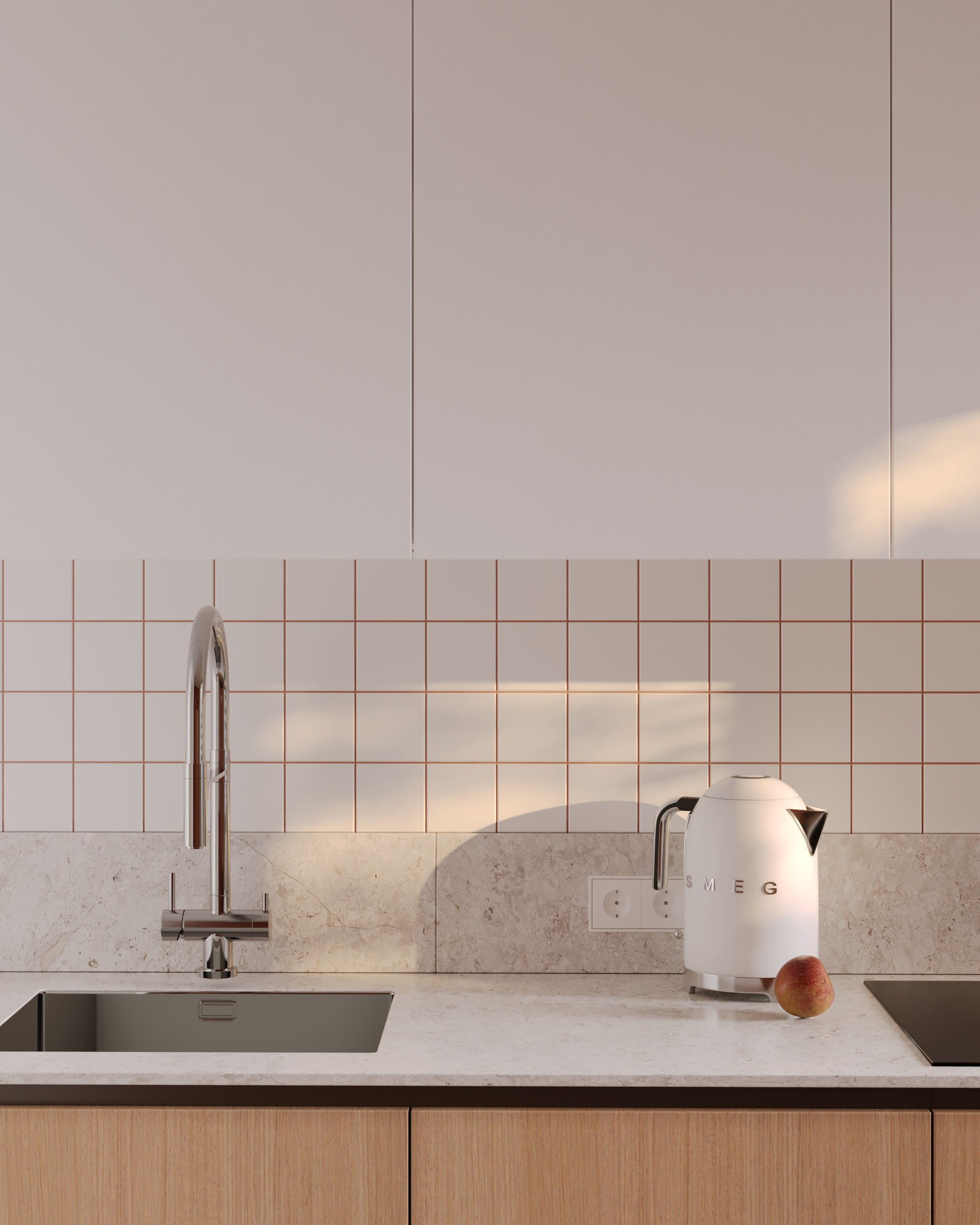 кухня в современном стиле, скандинавский стиль, дизайн кухни, дизайн интерьера, минимализм, апартаменты, цвет, функциональность, апартаменты под сдачу