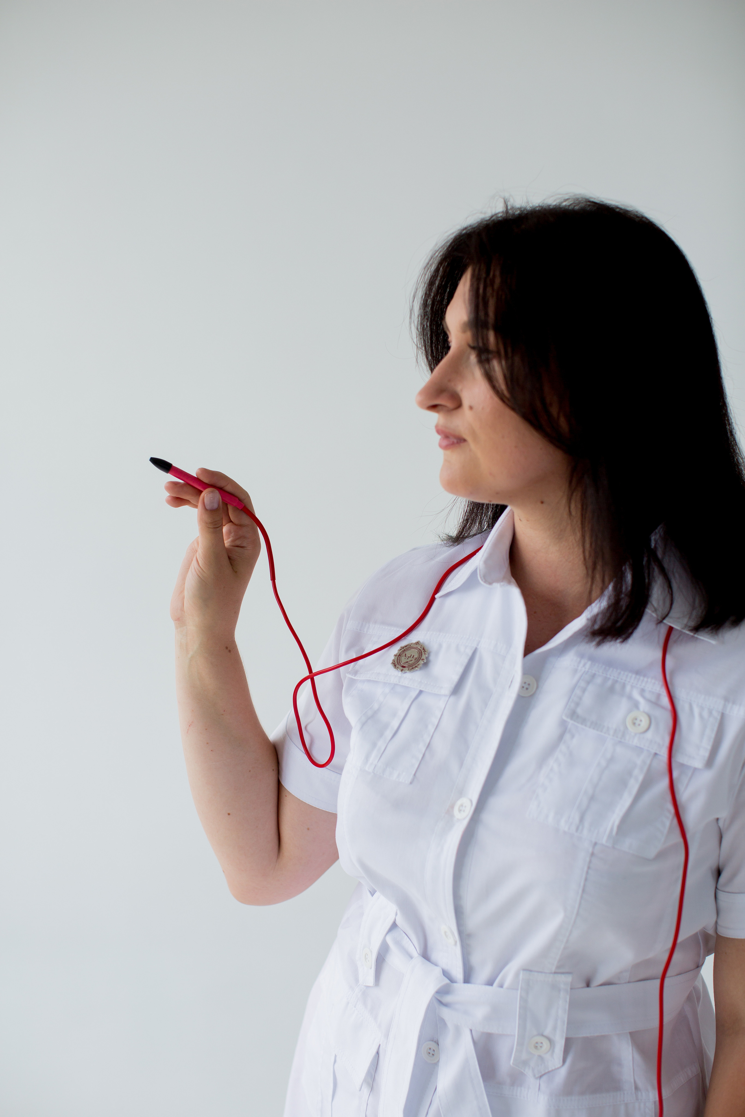 Контент съёмка для эксперта по электродепиляции. Портретный фотограф в Красноярске Акифьева Евгения