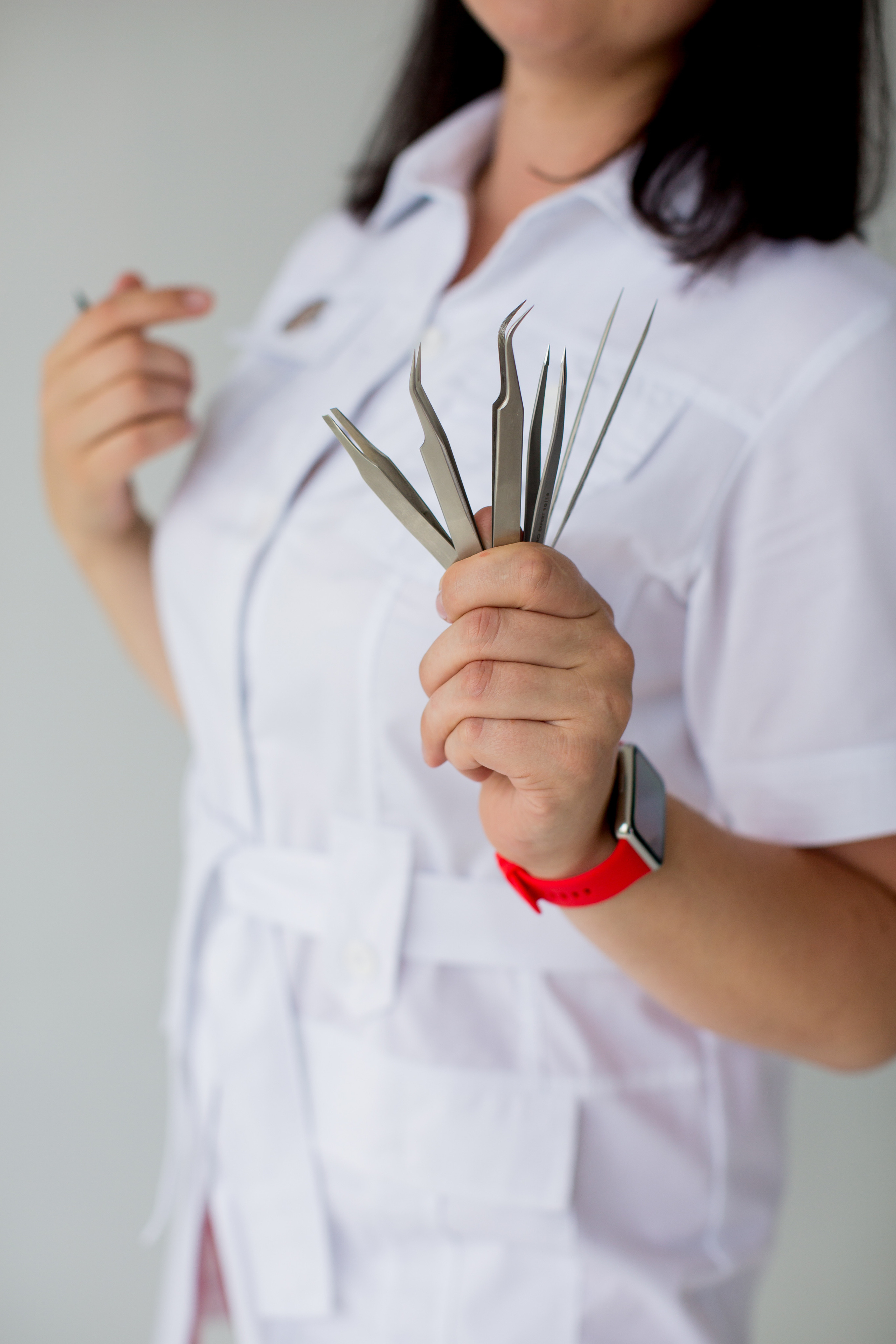 Контент съёмка для эксперта по электродепиляции. Портретный фотограф в Красноярске Акифьева Евгения