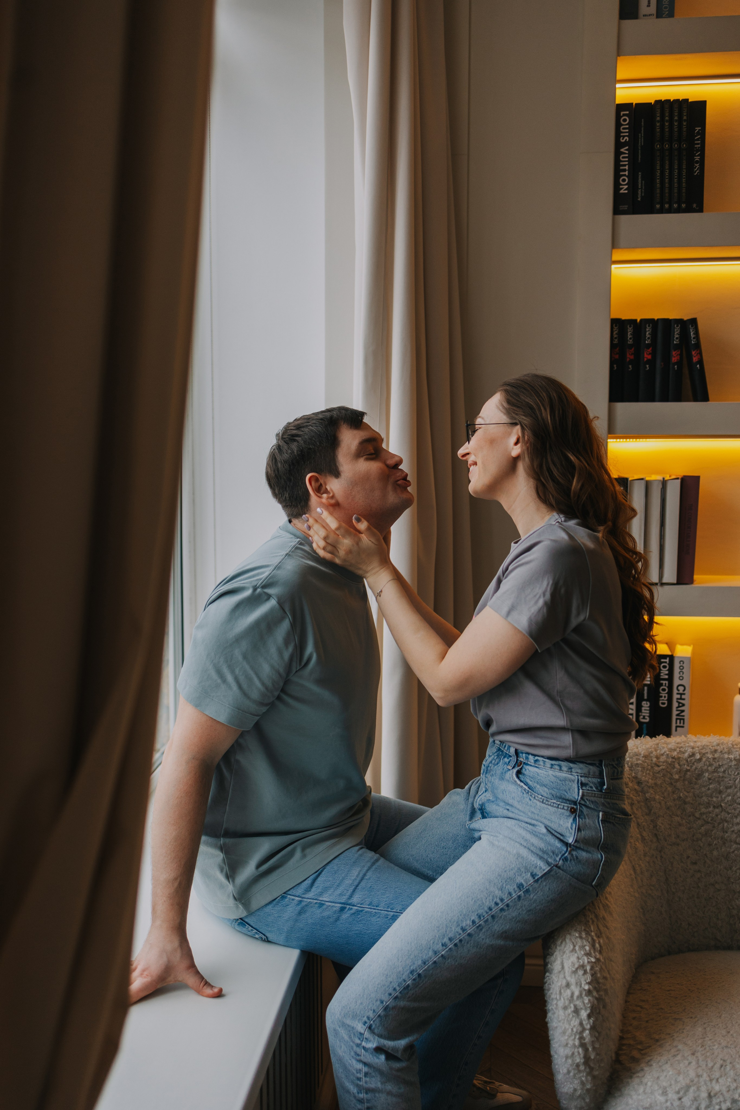 Большая семья. Домашняя фотосессия