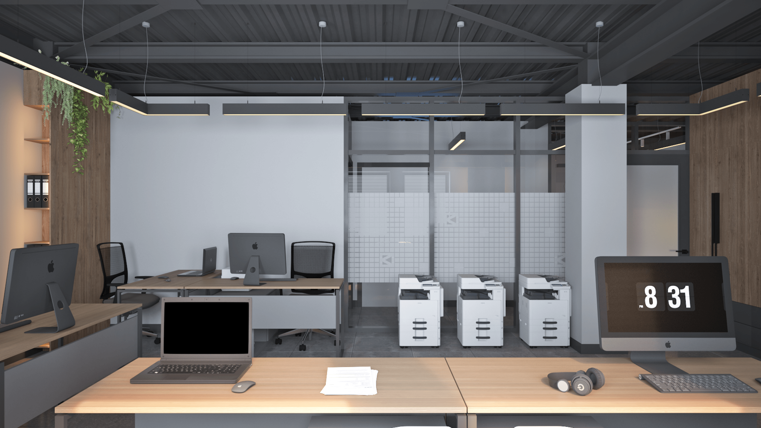 Офис компании Oknova. RASEN DESIGN. Архитектурные проекты зданий, интерьеров и благоустройства