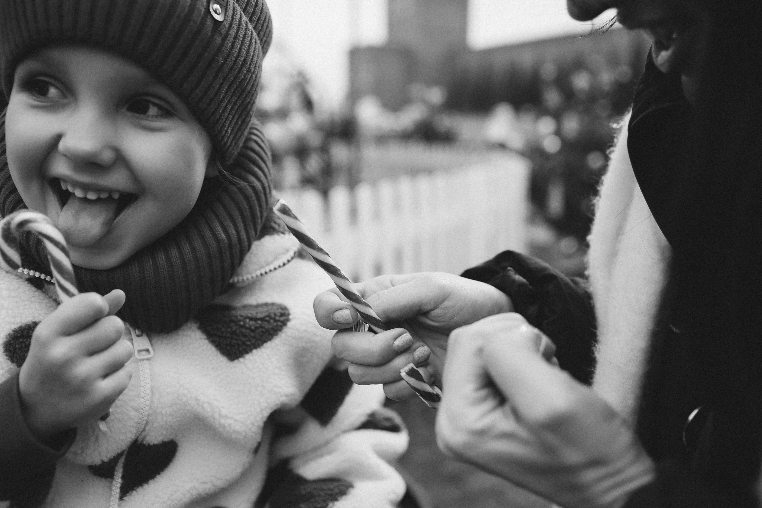 Новогодняя фотосессия на Гум ярмарка мама и дочка. Фотограф Владимир Москва