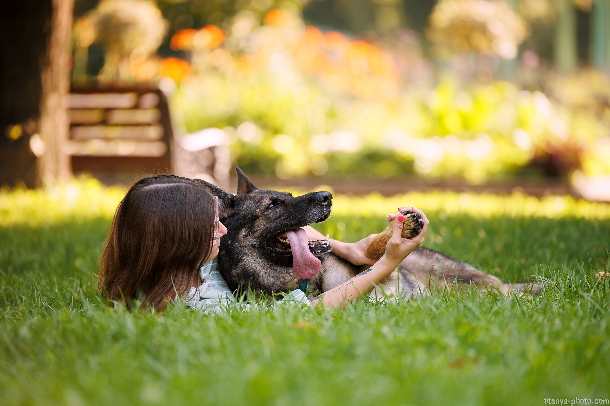 Маша и Харпи. Фотограф собак, фотограф-анималист Аня Титова (Titanya). Москва