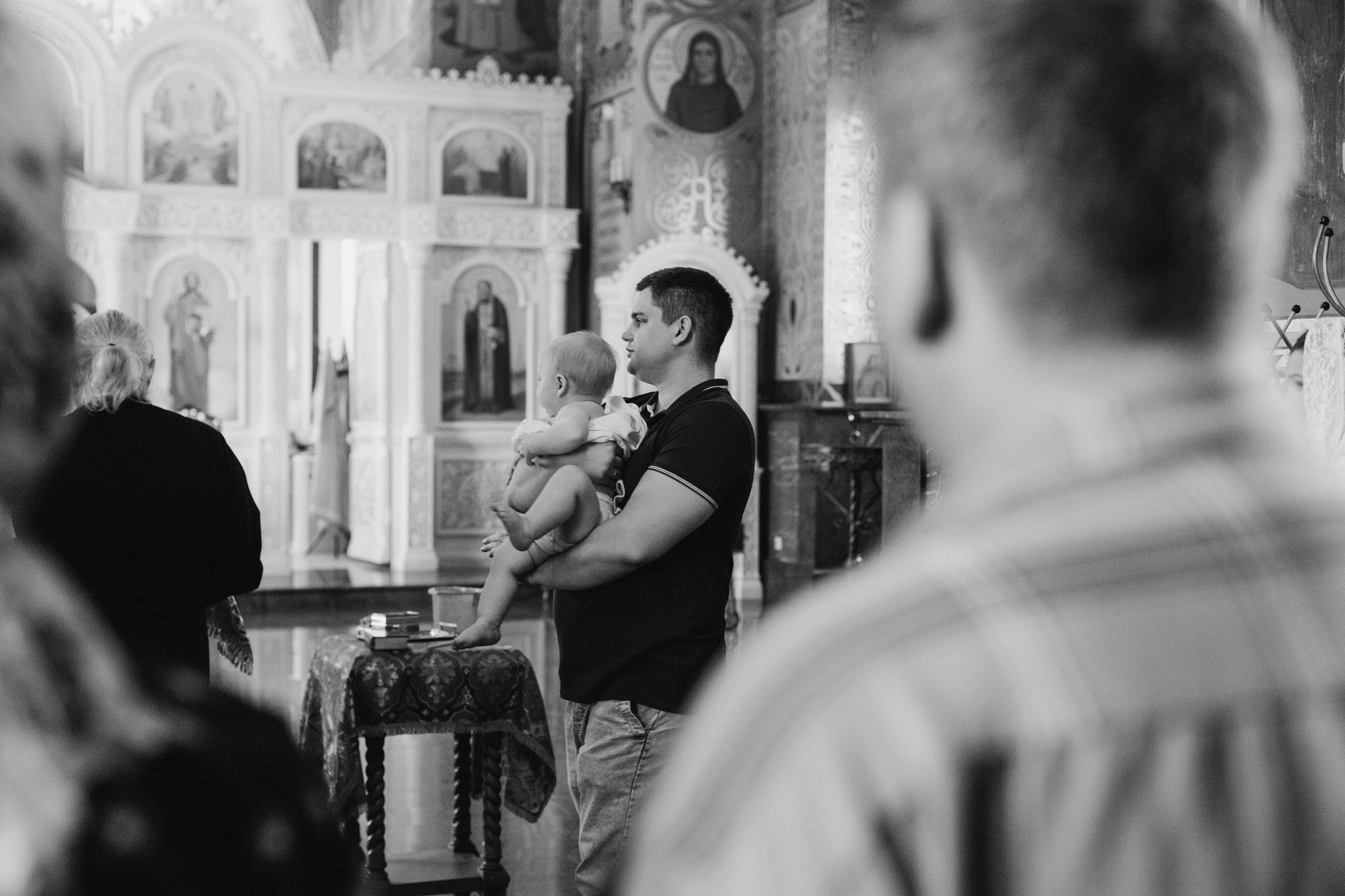 Крещение в Храме преподобного Серафима Саровского. Свадебный и семейный фотограф в Нижнем Новгороде Екатерина Наймарк