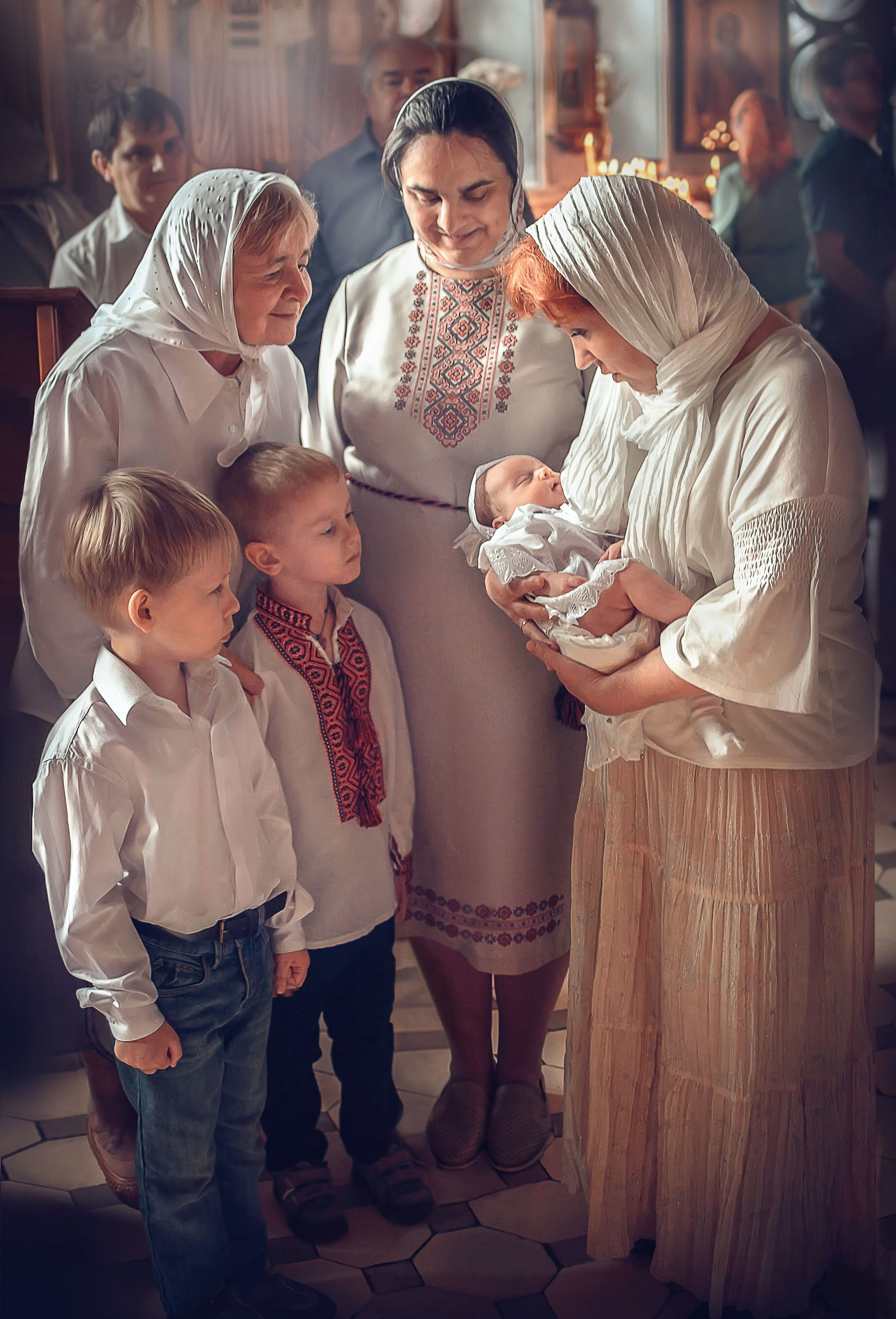 Таинство Крещения. Семейный и детский фотограф, фотограф на Крещение Венчание в Новосибирске Ксения Залешина