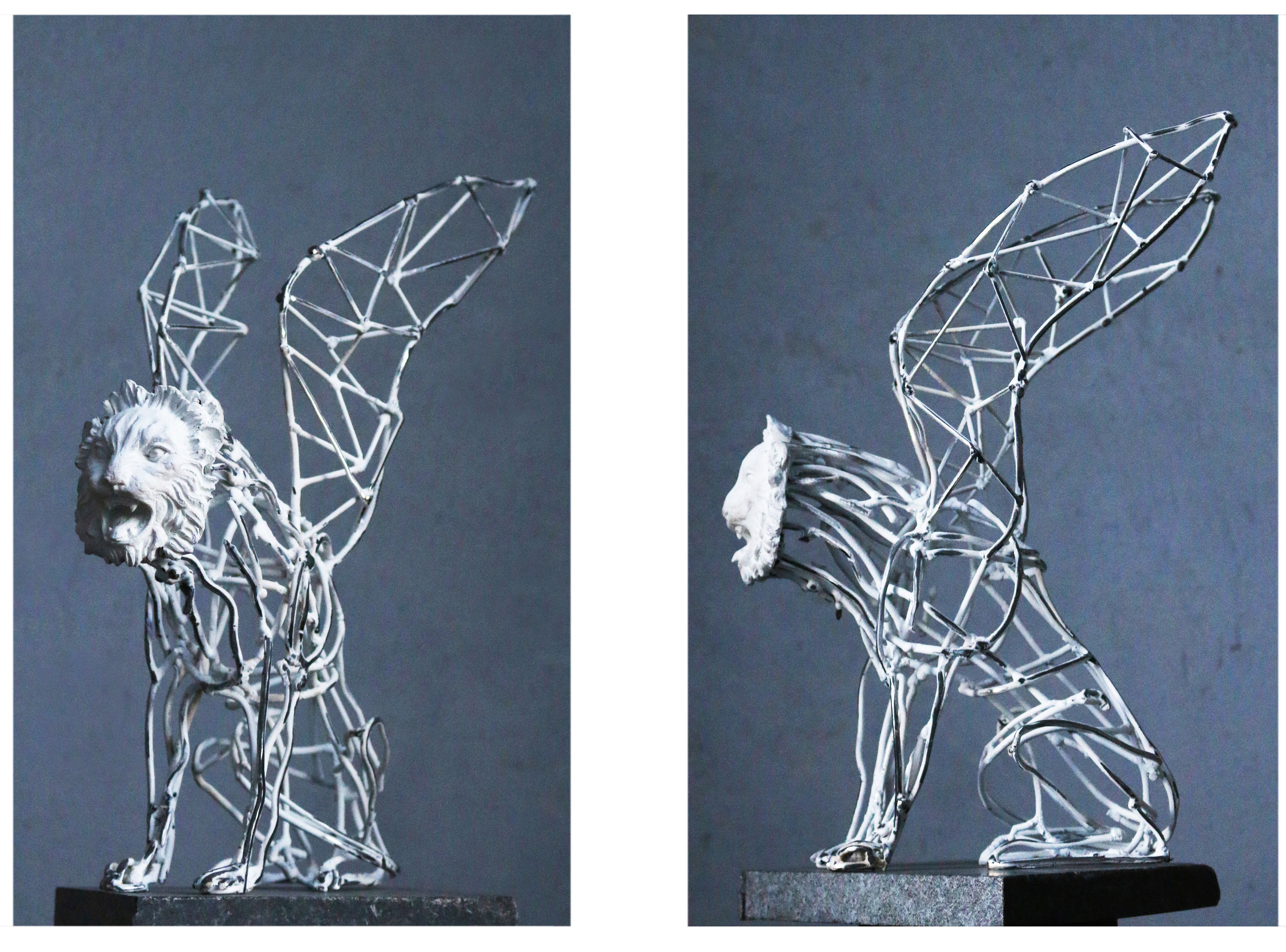 Чернореченские львы / СПб/ул.Торжковская 1/2021. Художник — скульптор Антонина Фатхуллина