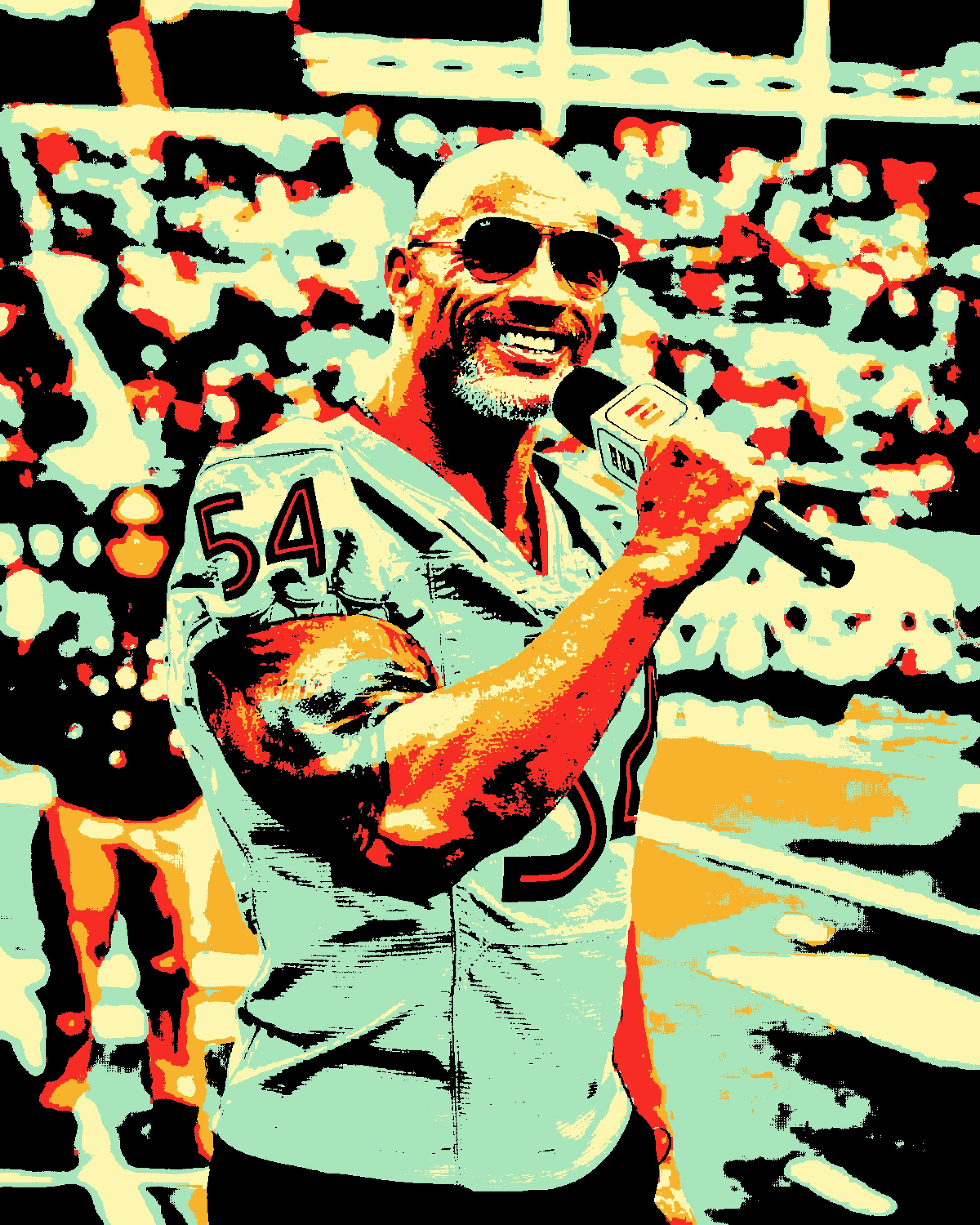 Дуэйн Джонсон (Dwayne Johnson). Визуальный арт пиксельный художник Василь Пиксель