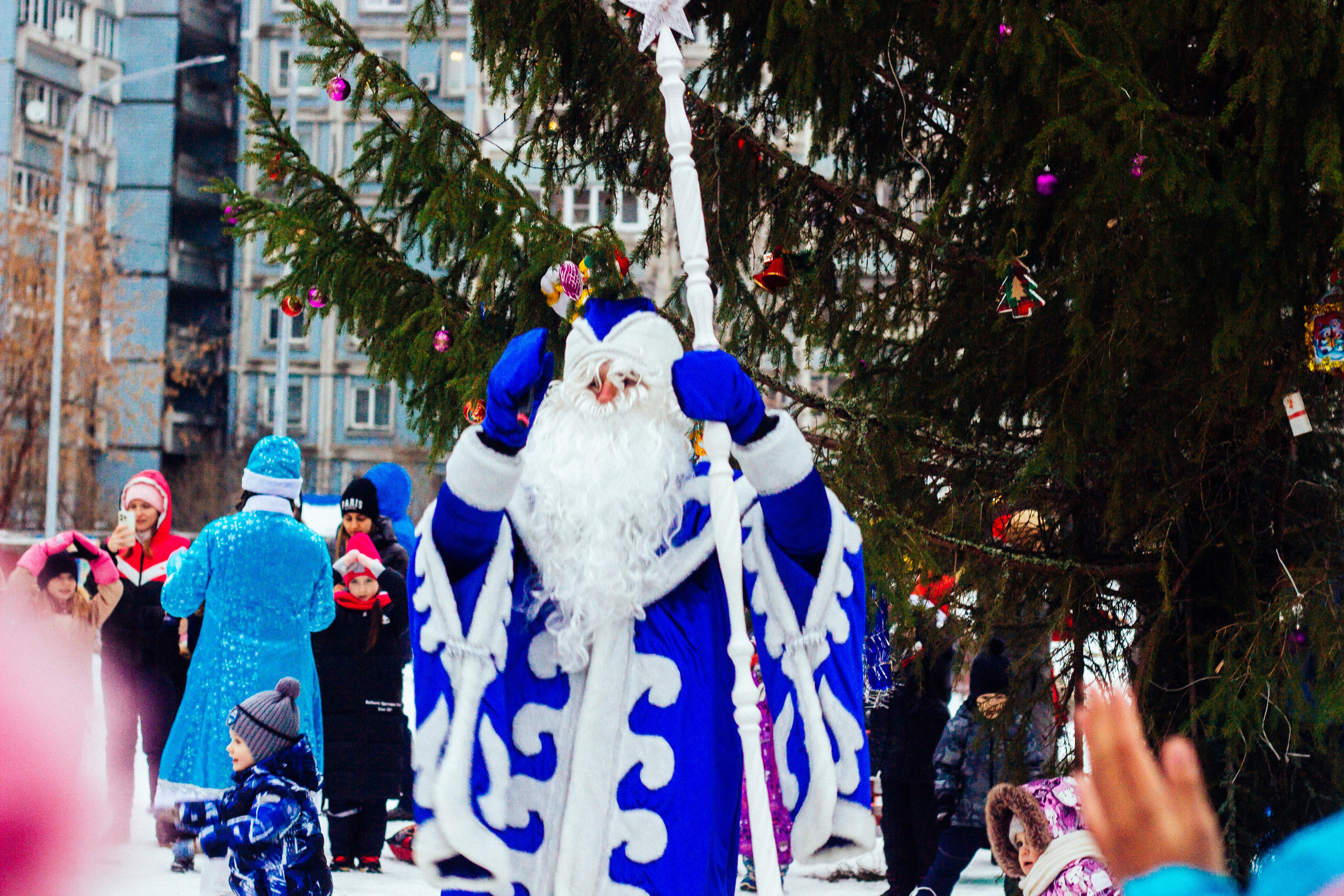Дворовая ёлка. Детский и семейный фотограф, фотограф мероприятий Нижний Новгород