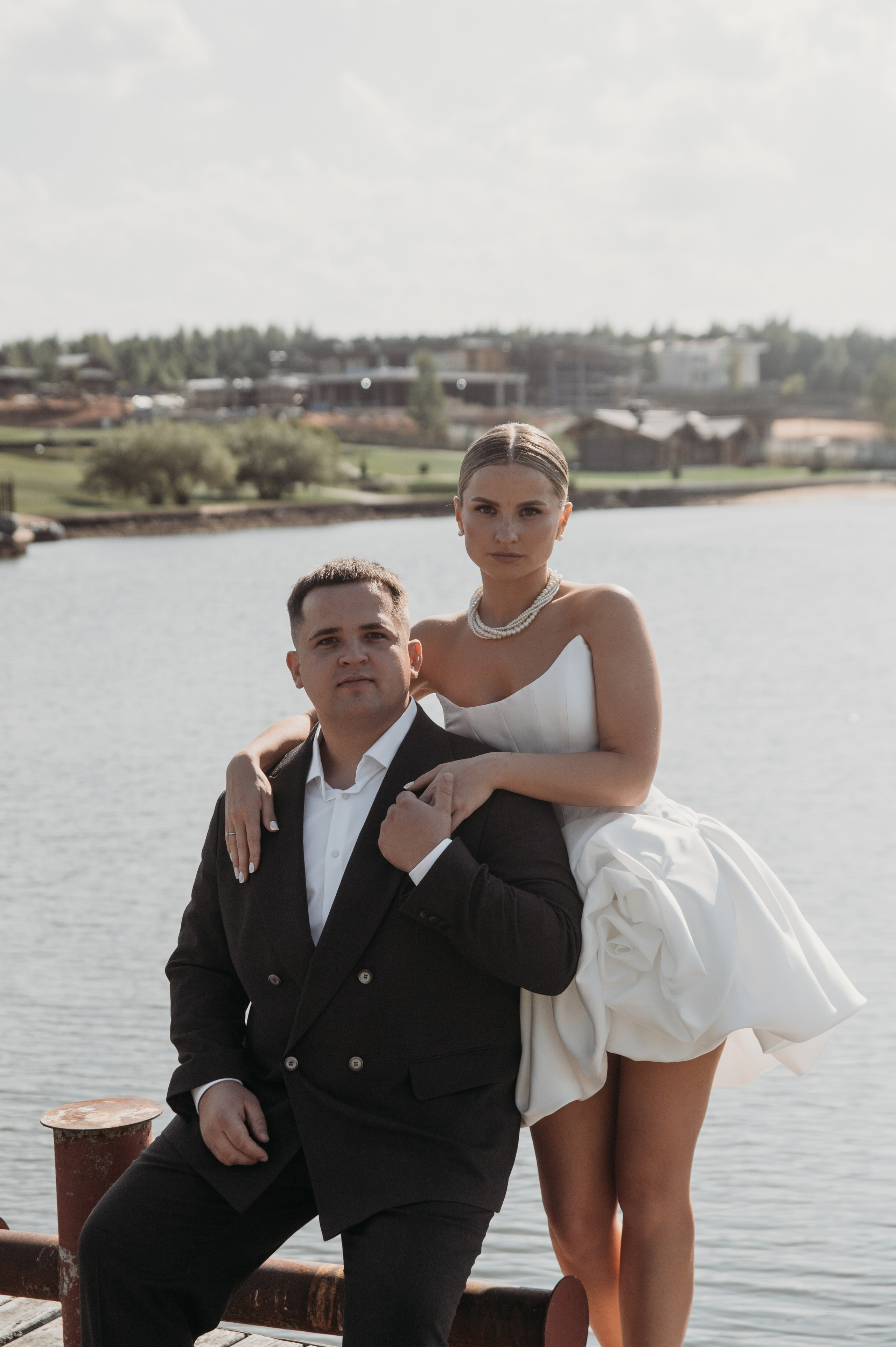 Свадебная фотосессия в Завидово гольф поле с утром невесты и красивым свадебным банкетом. Свадебный фотограф в Твери, Москве и Санкт-Петербурге Денисова Екатерина