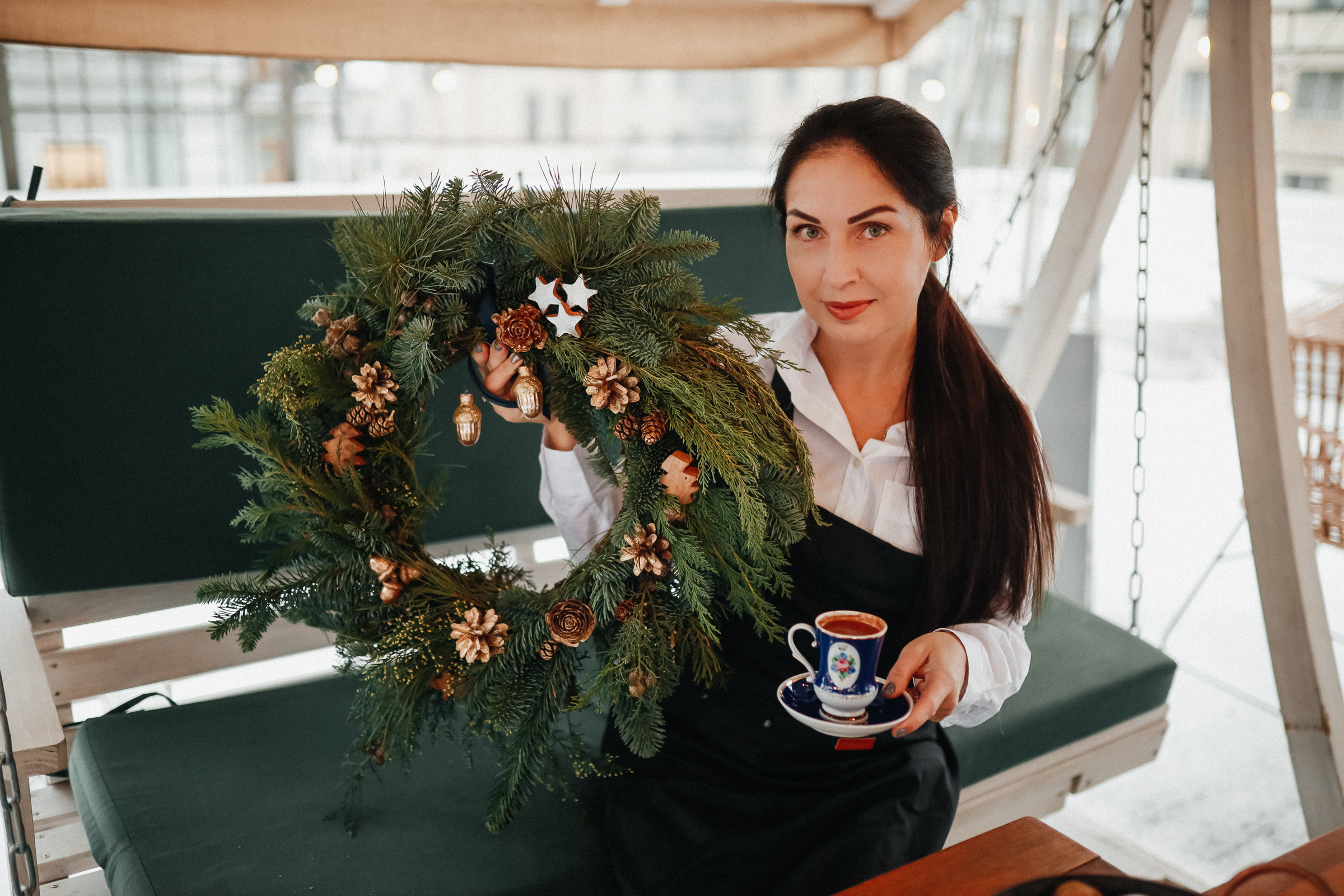Мастер класс НГ венки. Детский и семейный фотограф Москва Виктория Самоховец
