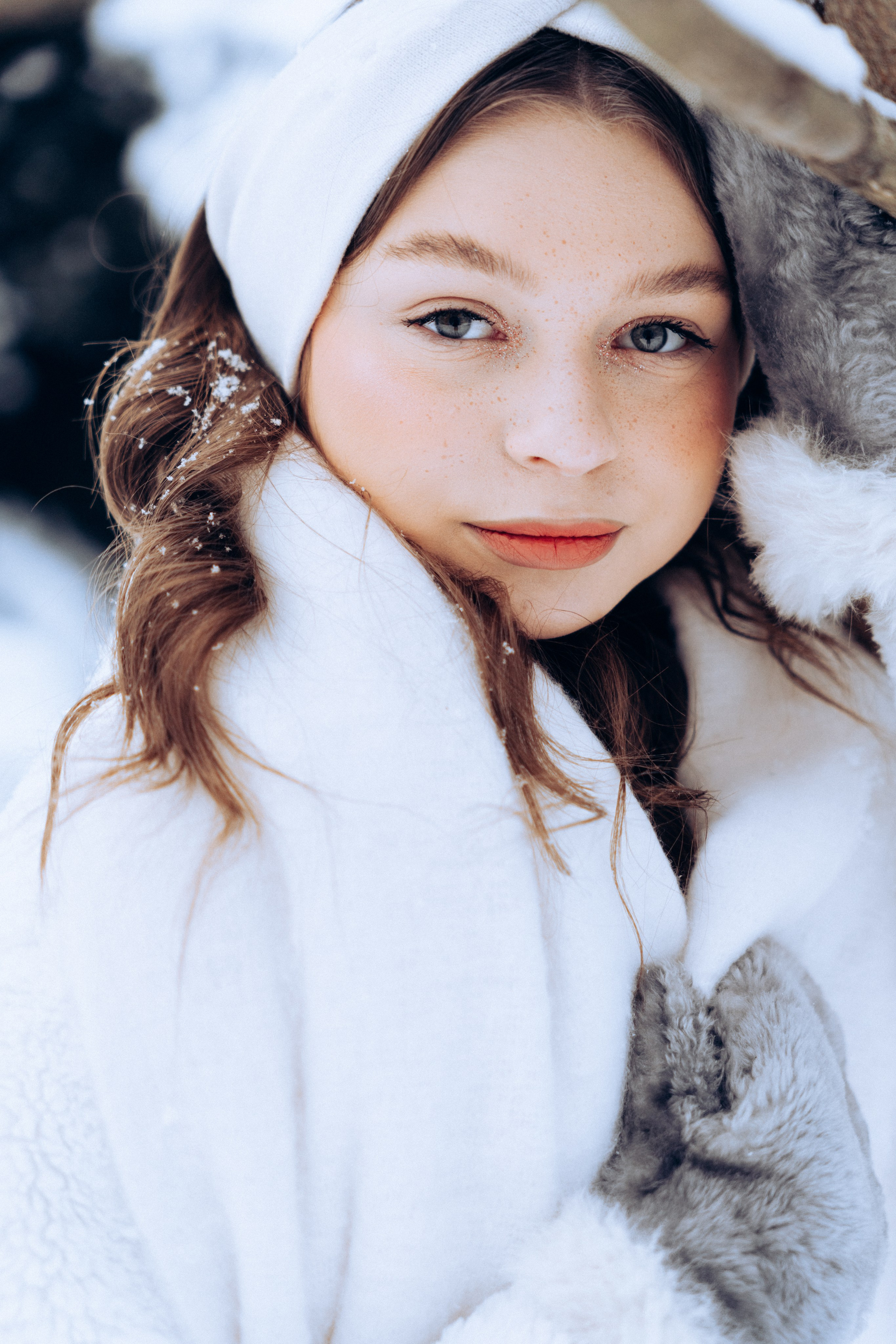 Ксения | Снежная зима. Портретный свадебный фотограф Крым | Евгения Щитенко