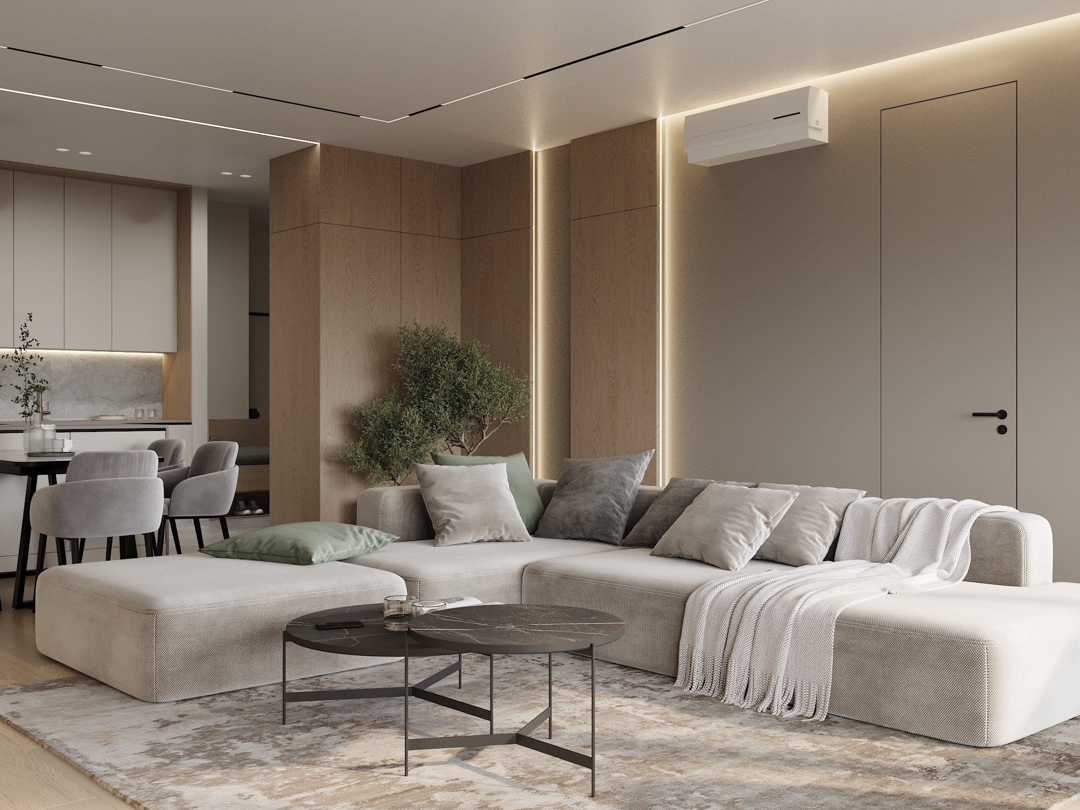 ЖК Аквамарин 112.0 кв.м. Дизайнер интерьера и 3D визуализатор Ванчугова Ольга