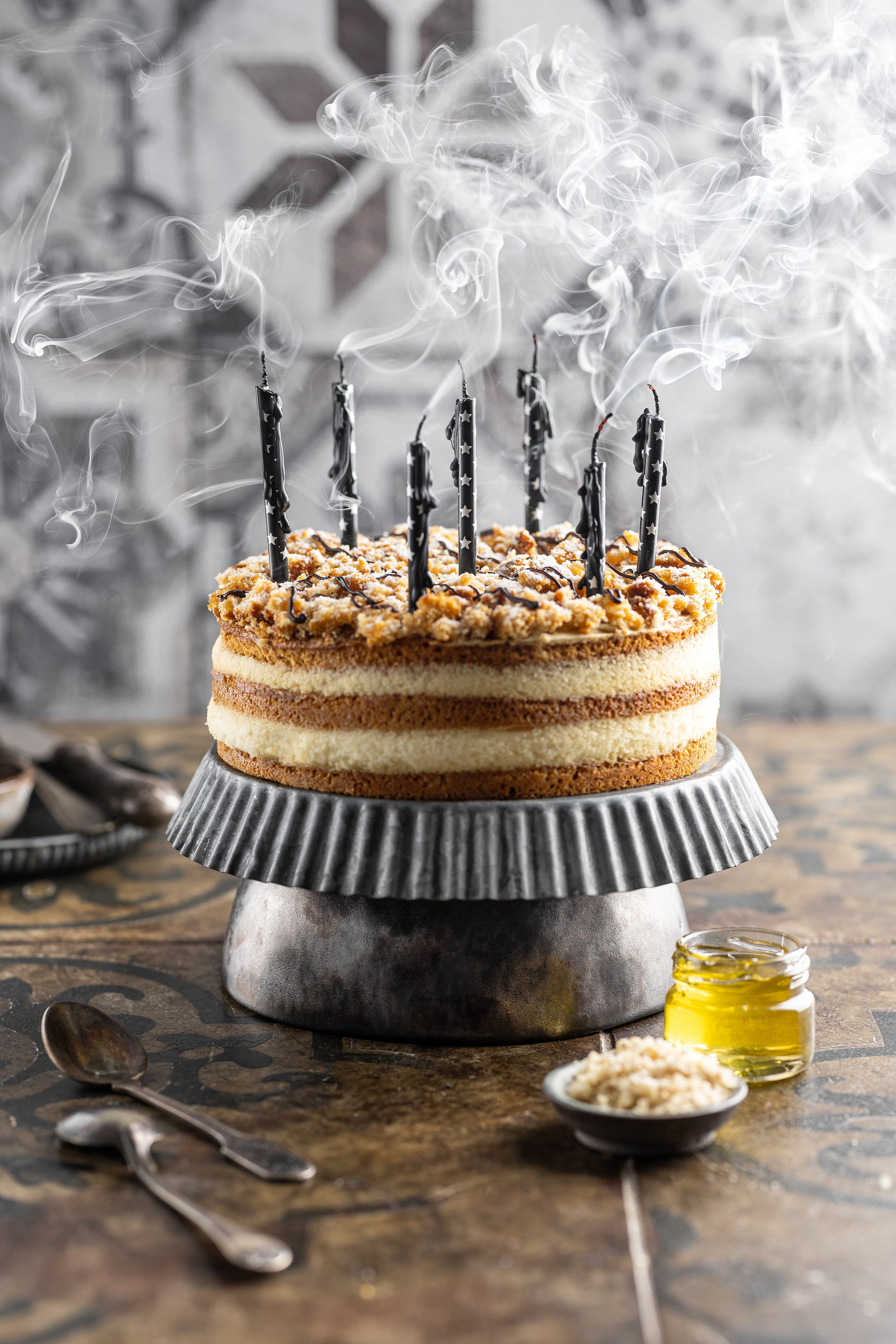 Торт медовик. Юлия Космо — фуд-фотограф, предметный стилист, Москва