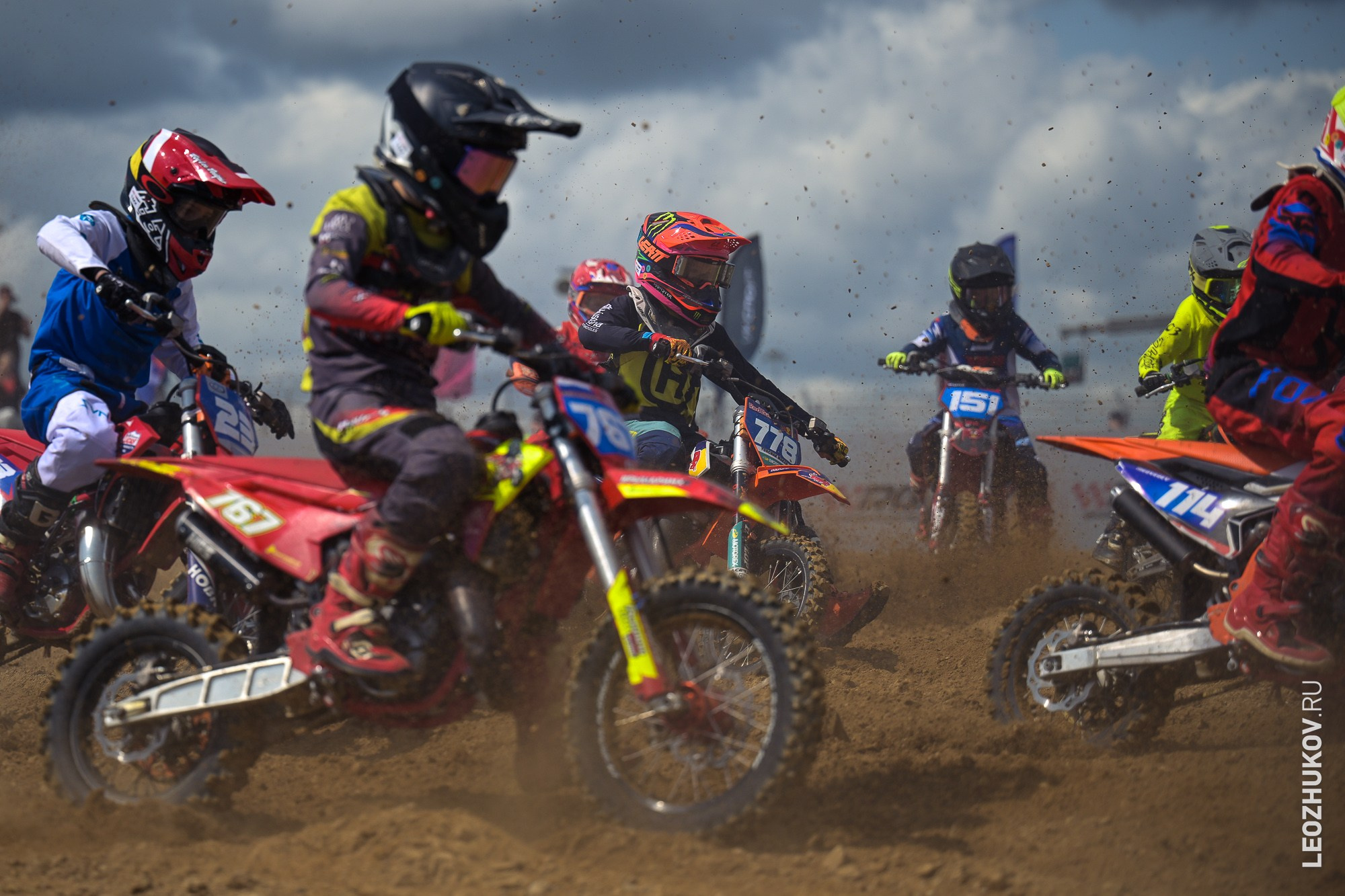 1 round of ММТ RGP russian motocross championships. Sports photographer Leonid Zhukov