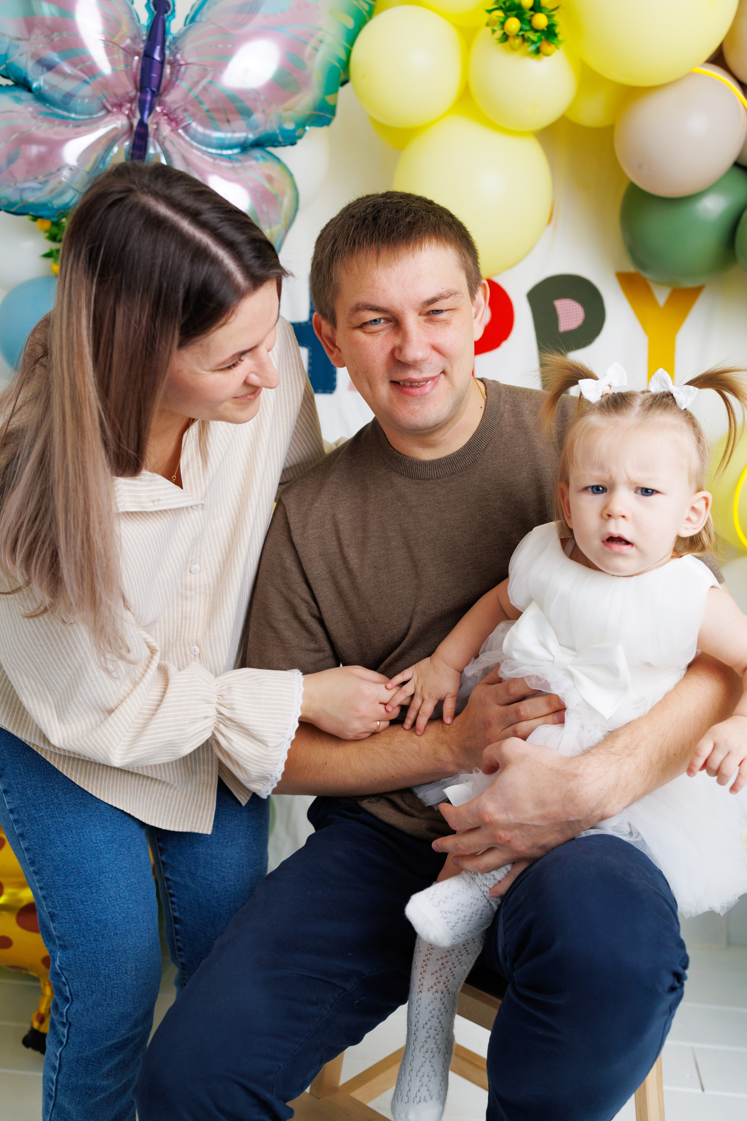 Машеньке 1 годик. Фотограф новорожденный малышей Новосибирск