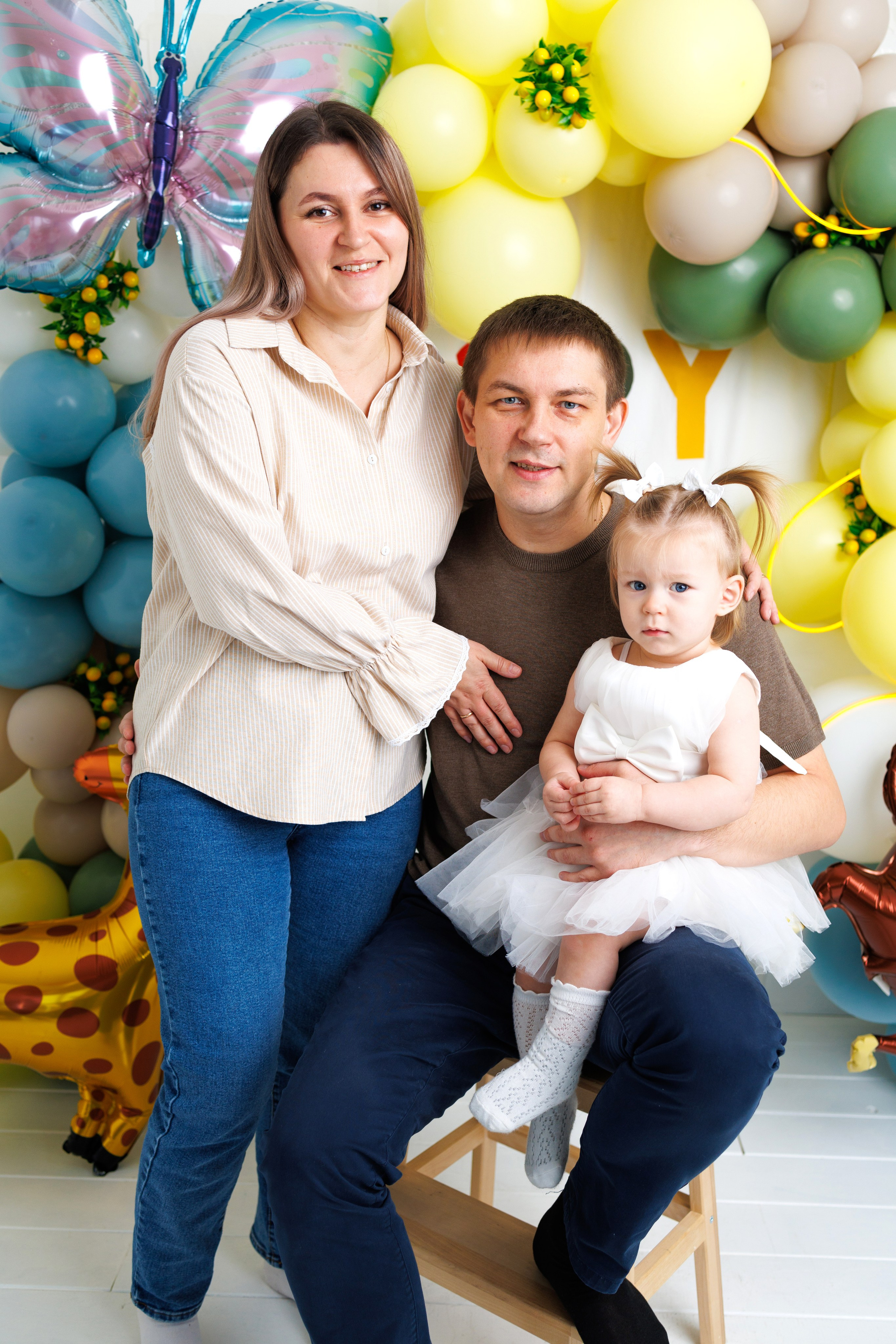 Машеньке 1 годик. Фотограф новорожденный малышей Новосибирск