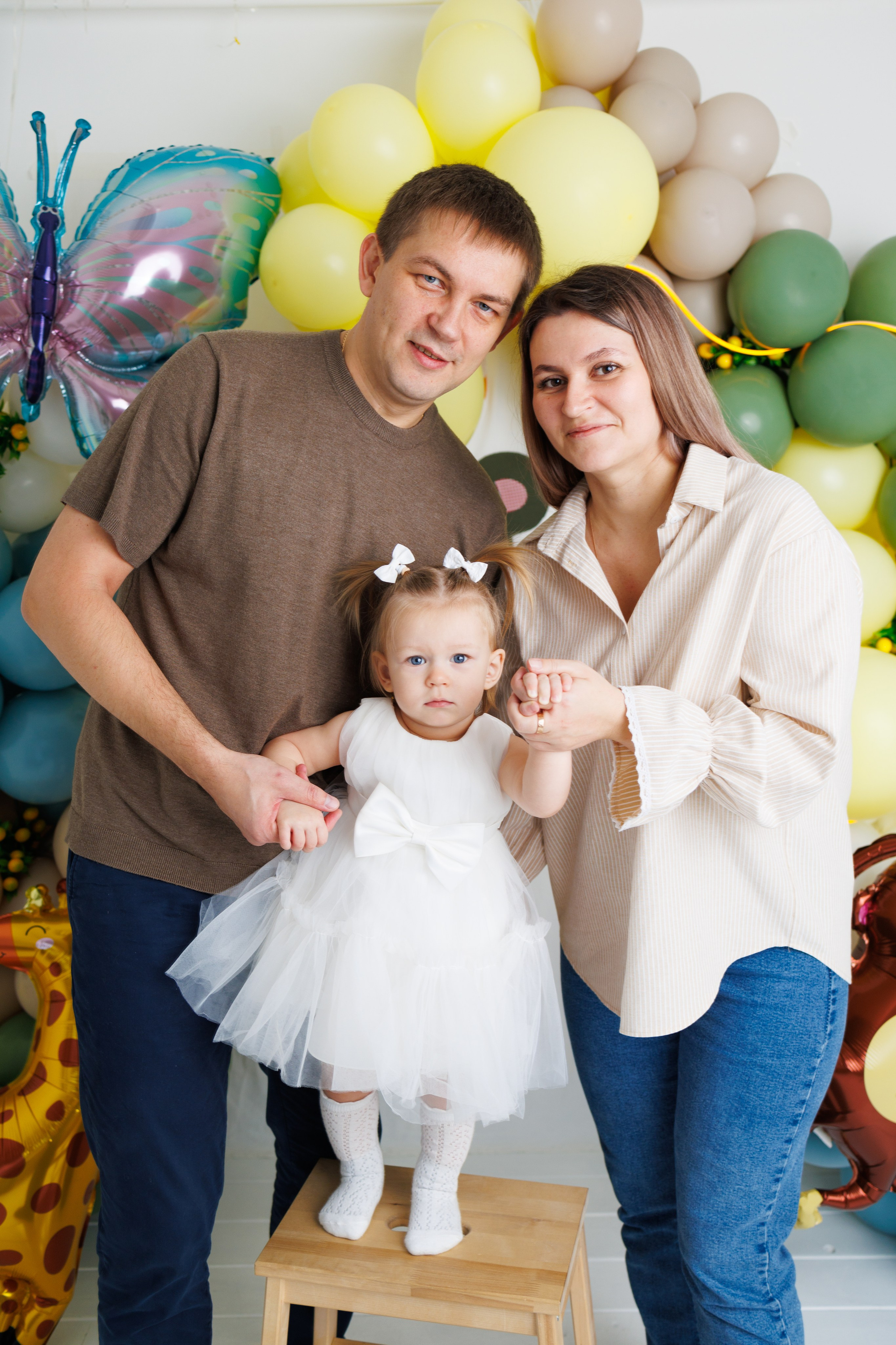 Машеньке 1 годик. Фотограф новорожденный малышей Новосибирск