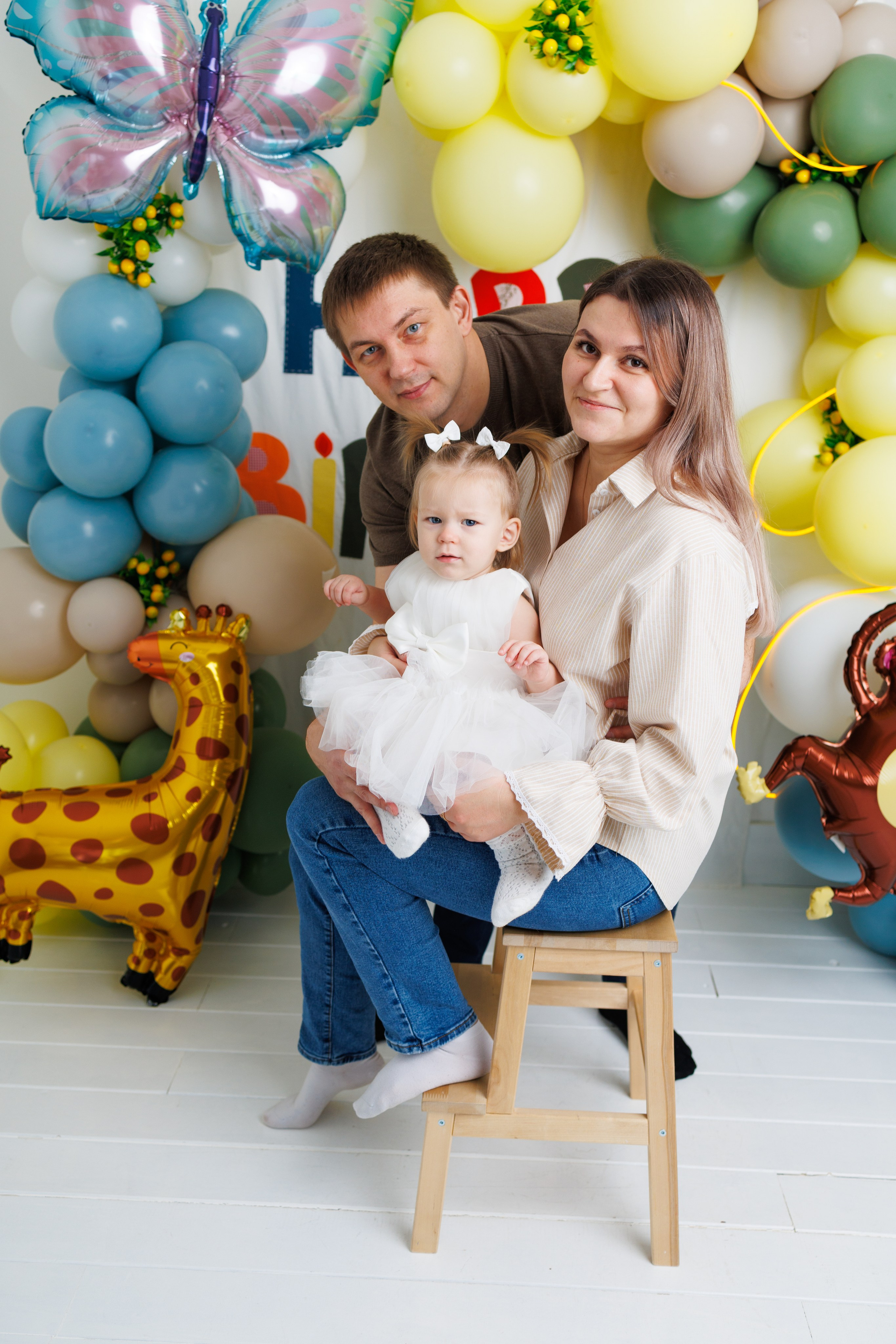 Машеньке 1 годик. Фотограф новорожденный малышей Новосибирск