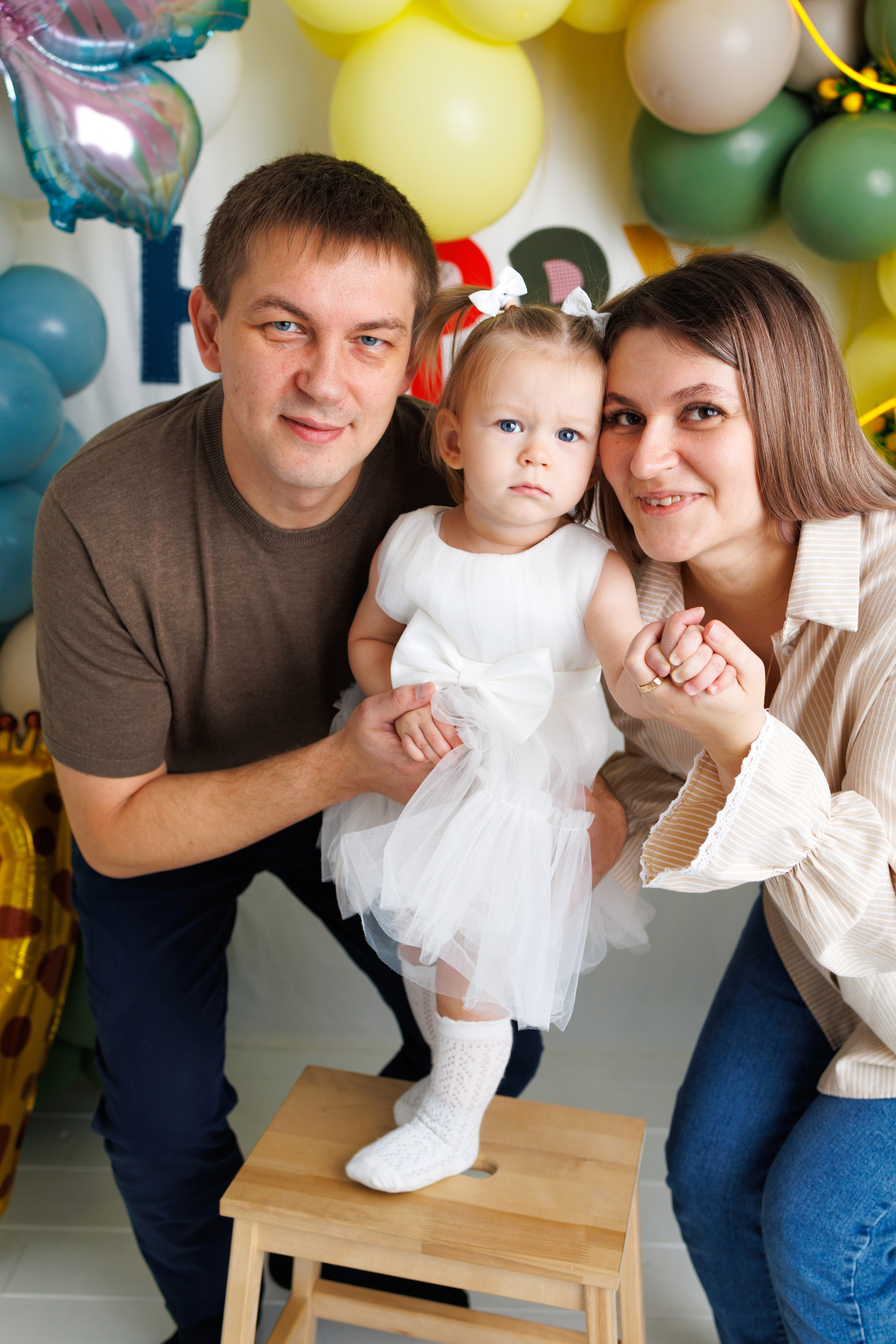 Машеньке 1 годик. Фотограф новорожденный малышей Новосибирск