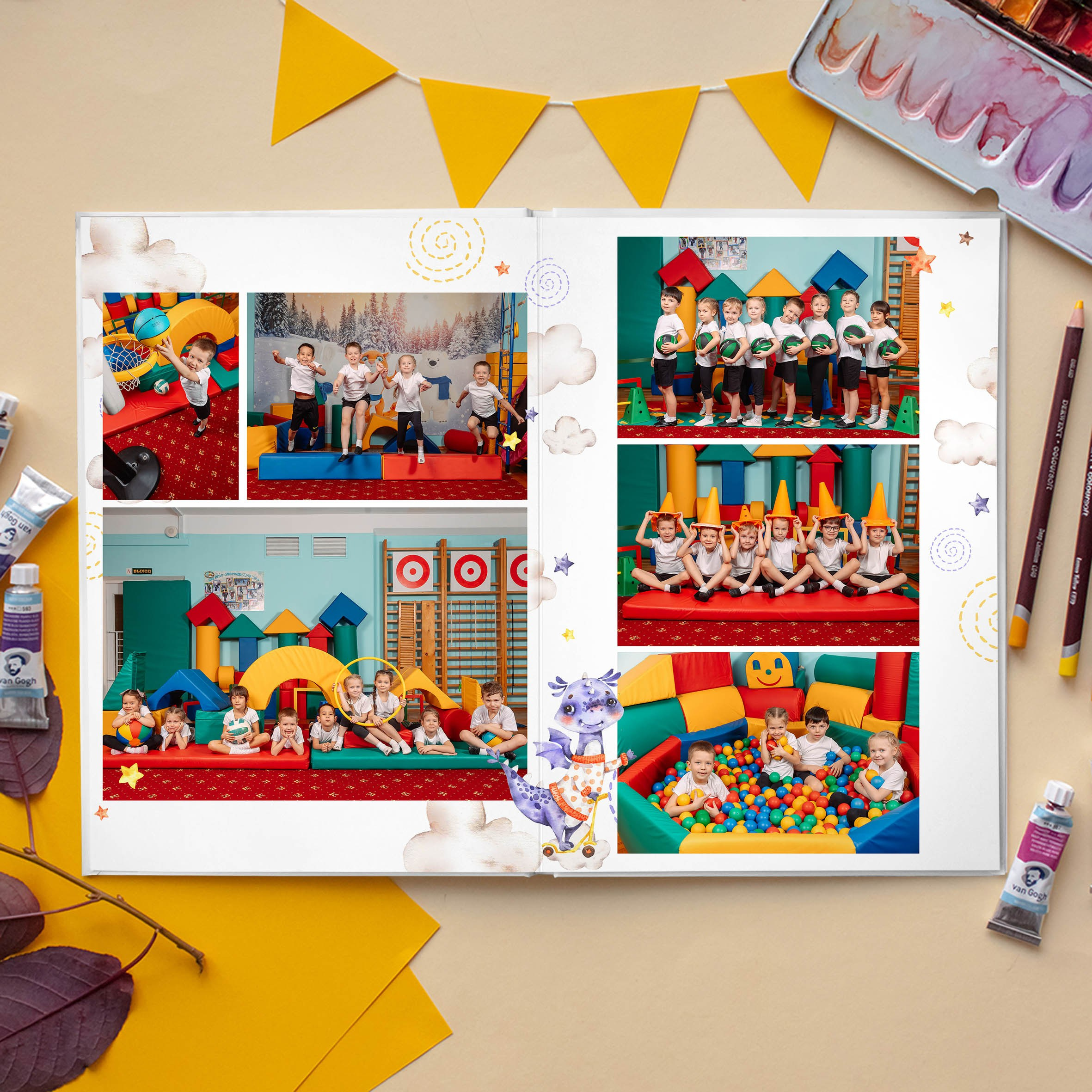 Выпускной альбом «Дайте 5» для детского сада. REPEYBOOK | Выпускные альбомы для детского сада и класса