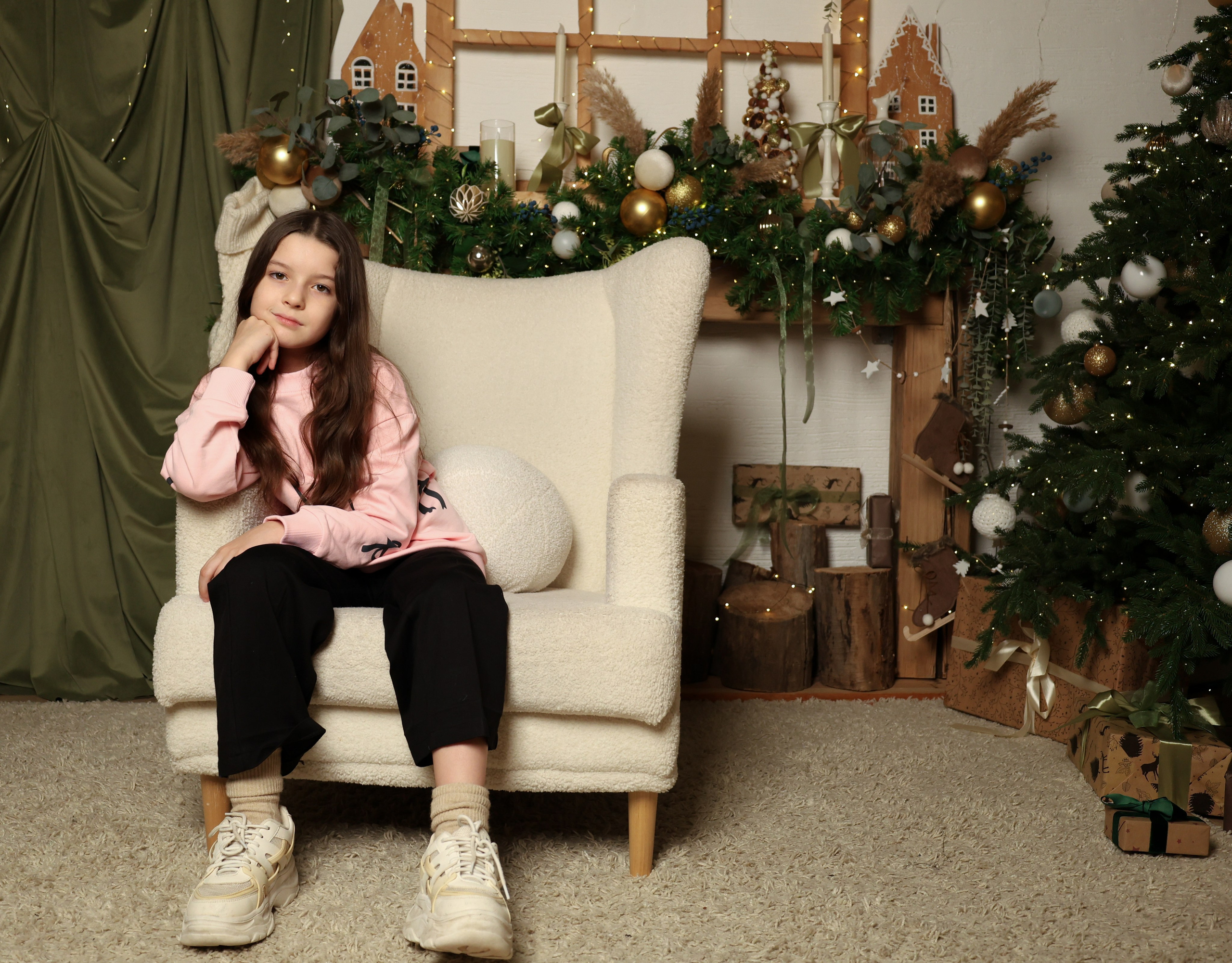 Семейная новогодняя съёмка Елена, Лиза и Лера. Tatiana Shumskaya