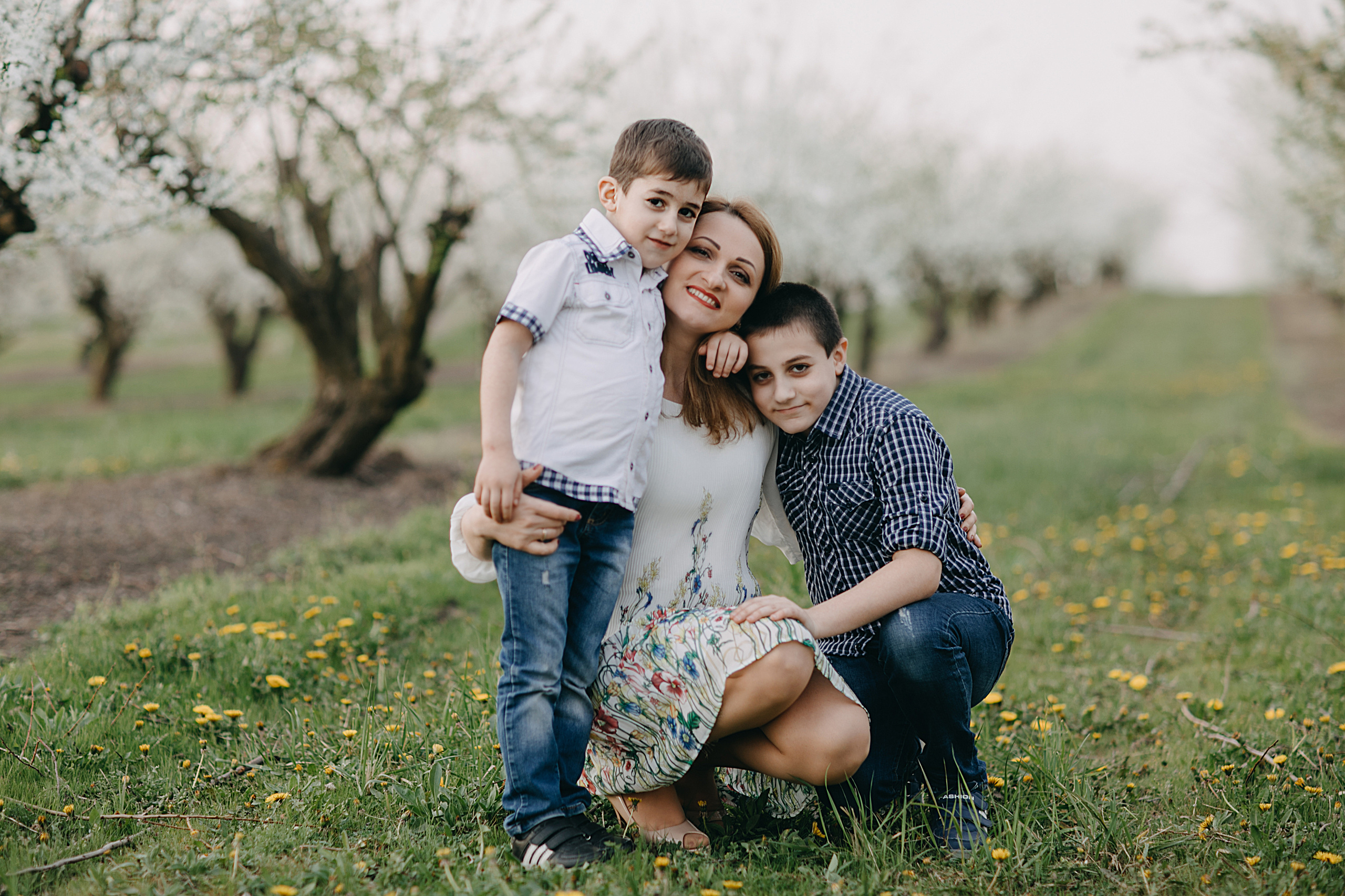 Фотосессия в весеннем саду