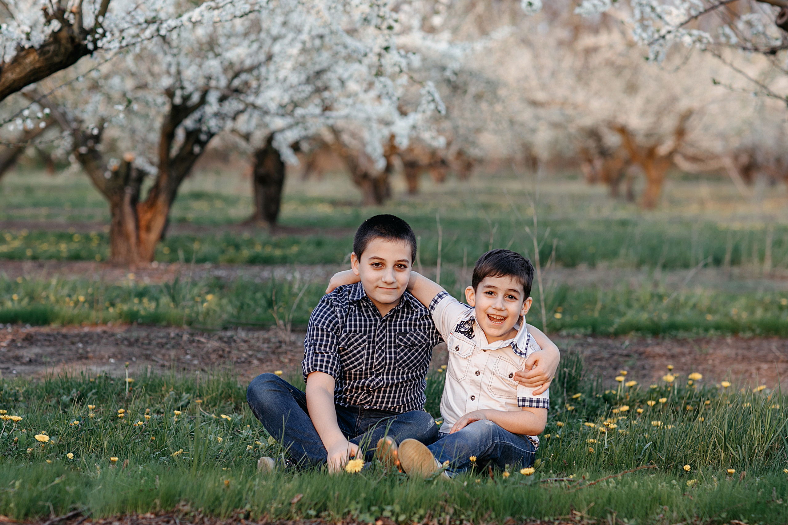 Фотосессия в весеннем саду