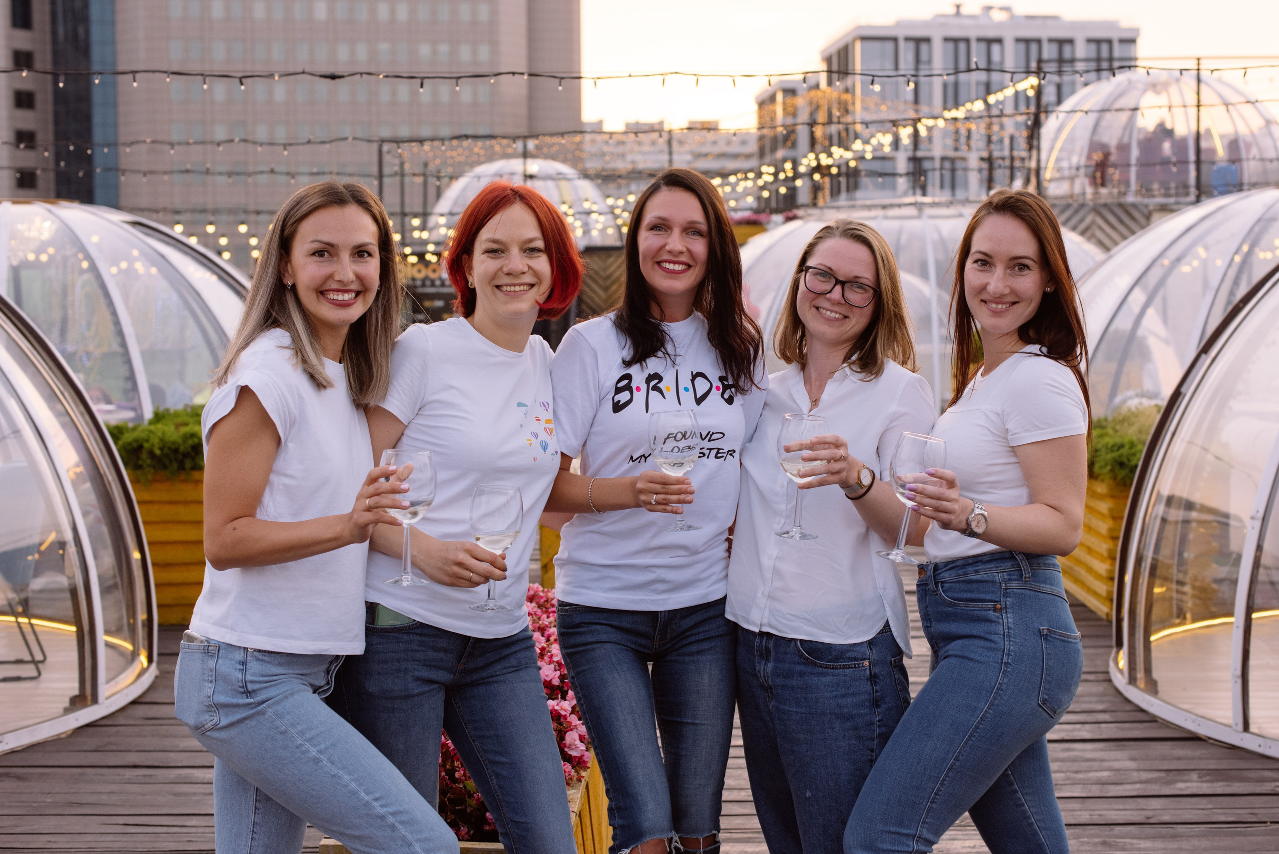 Девичник на крыше Loft. Свадебный фотограф в Москве Анна Полушина