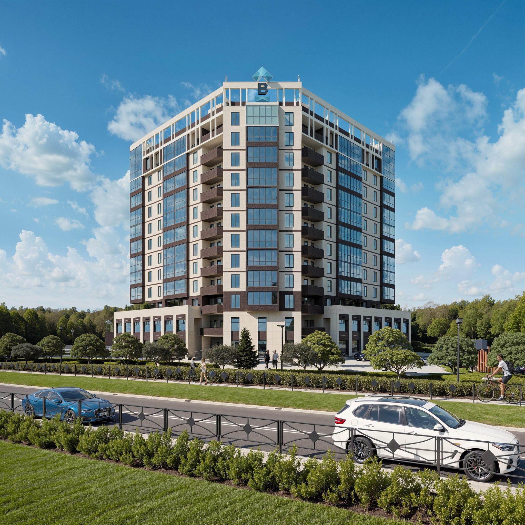 Residential Complex — Architectural 3D Visualization. 3D INTERIOR AND ARCHITECTURE VISUALIZATION