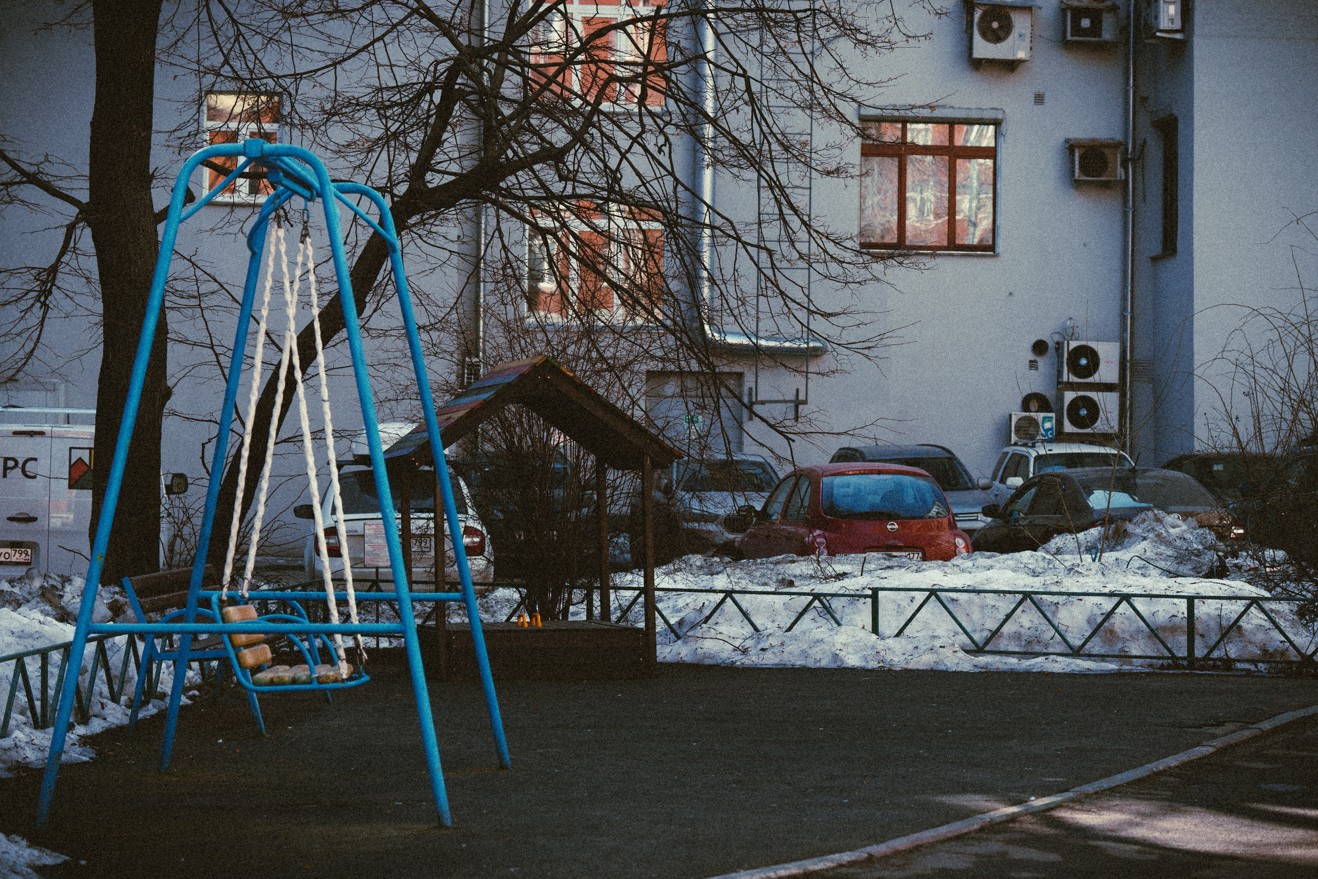 Тихие переулки на Чистых прудах. Polypolarphotography