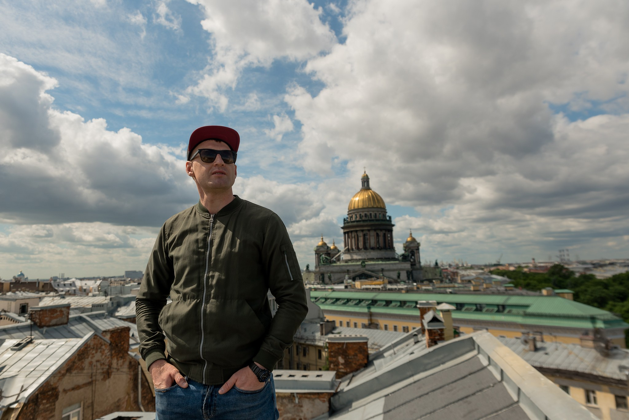 Крыша у Исаакиевского собора. Свадебный и семейный фотограф из Санкт-Петербурга Климов Анатолий