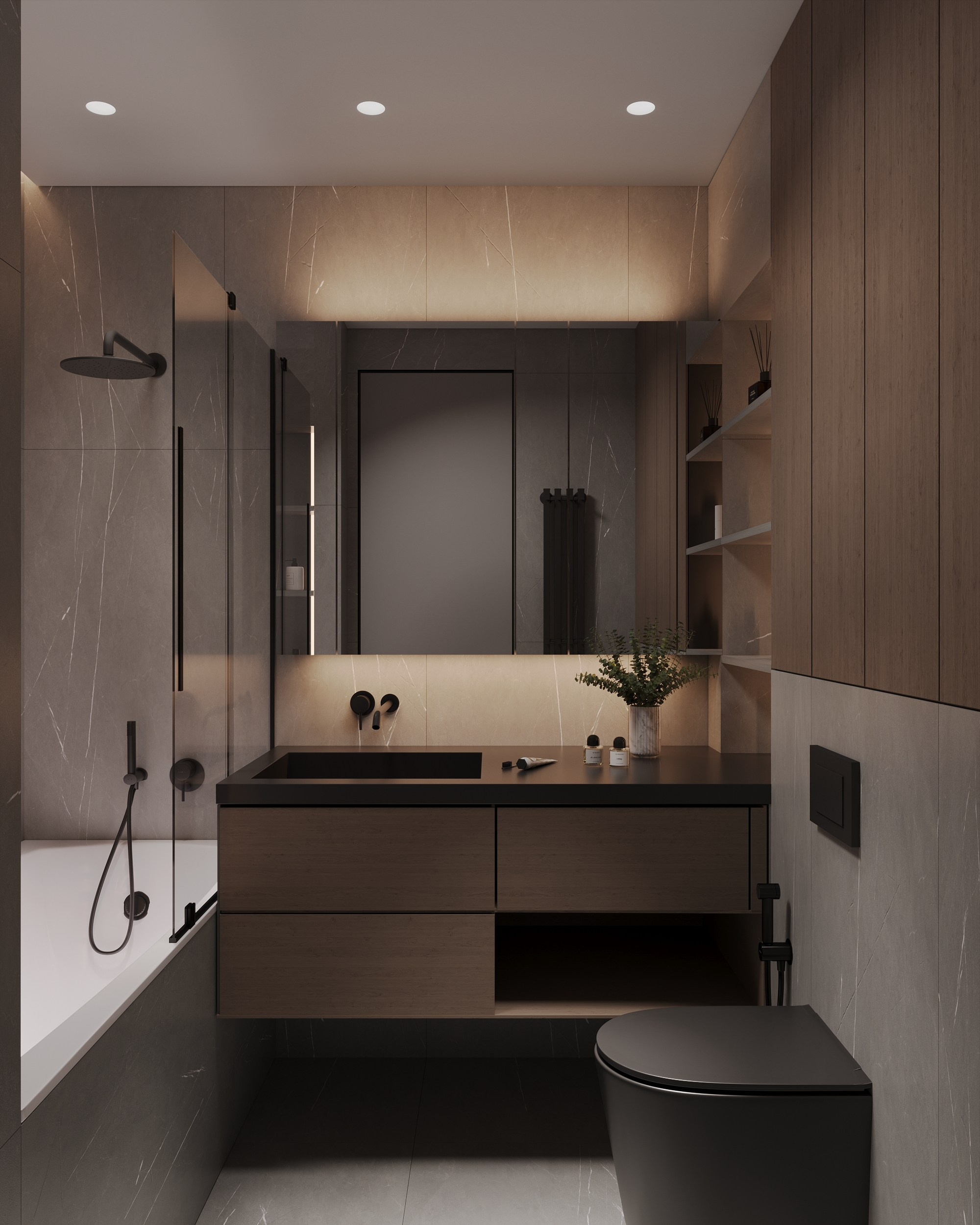 Ул. Милашенкова 55 кв. м. Kod Interiors | Дизайнер интерьеров Кораблина Кристина